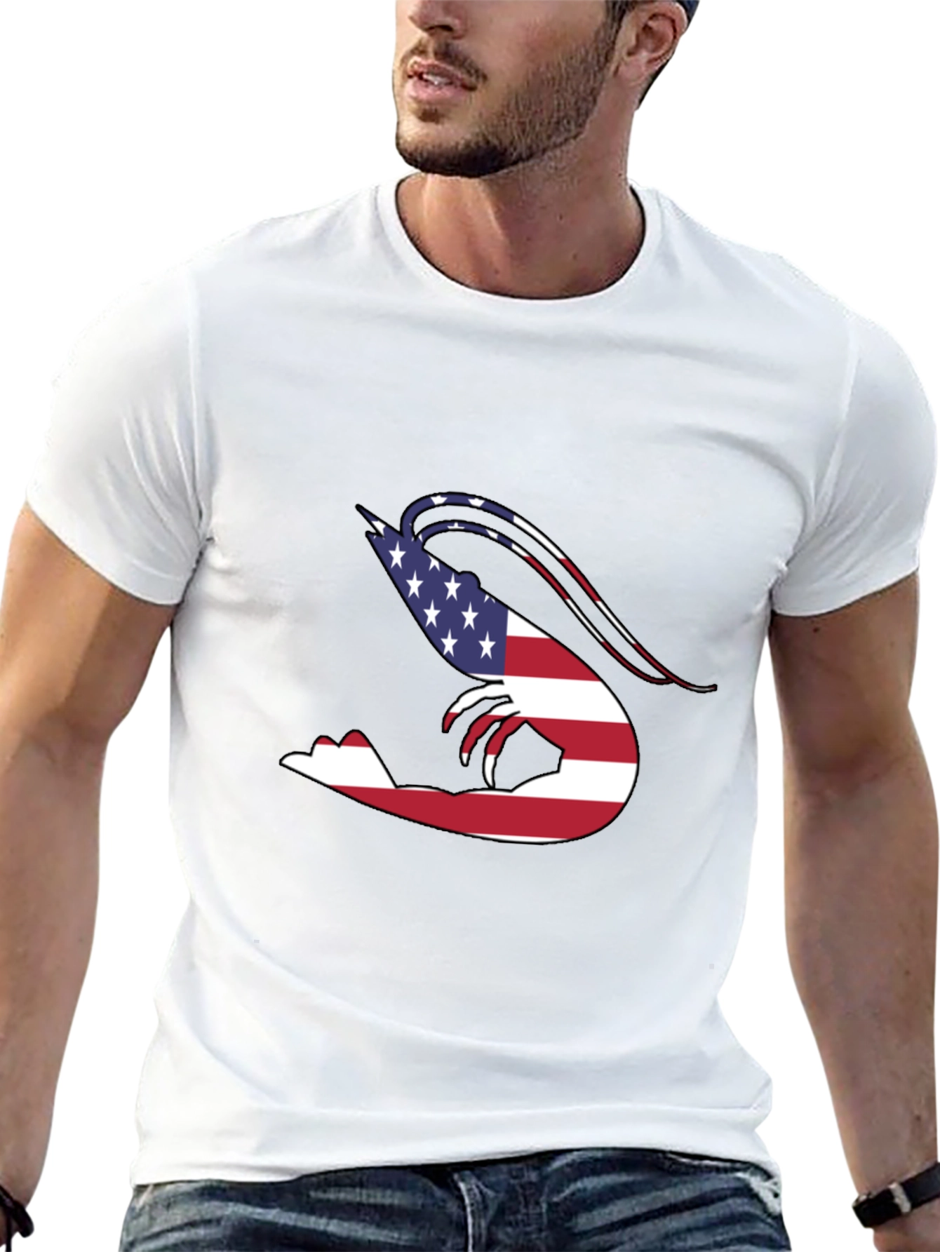 American Flag Shrimp T-Shirt