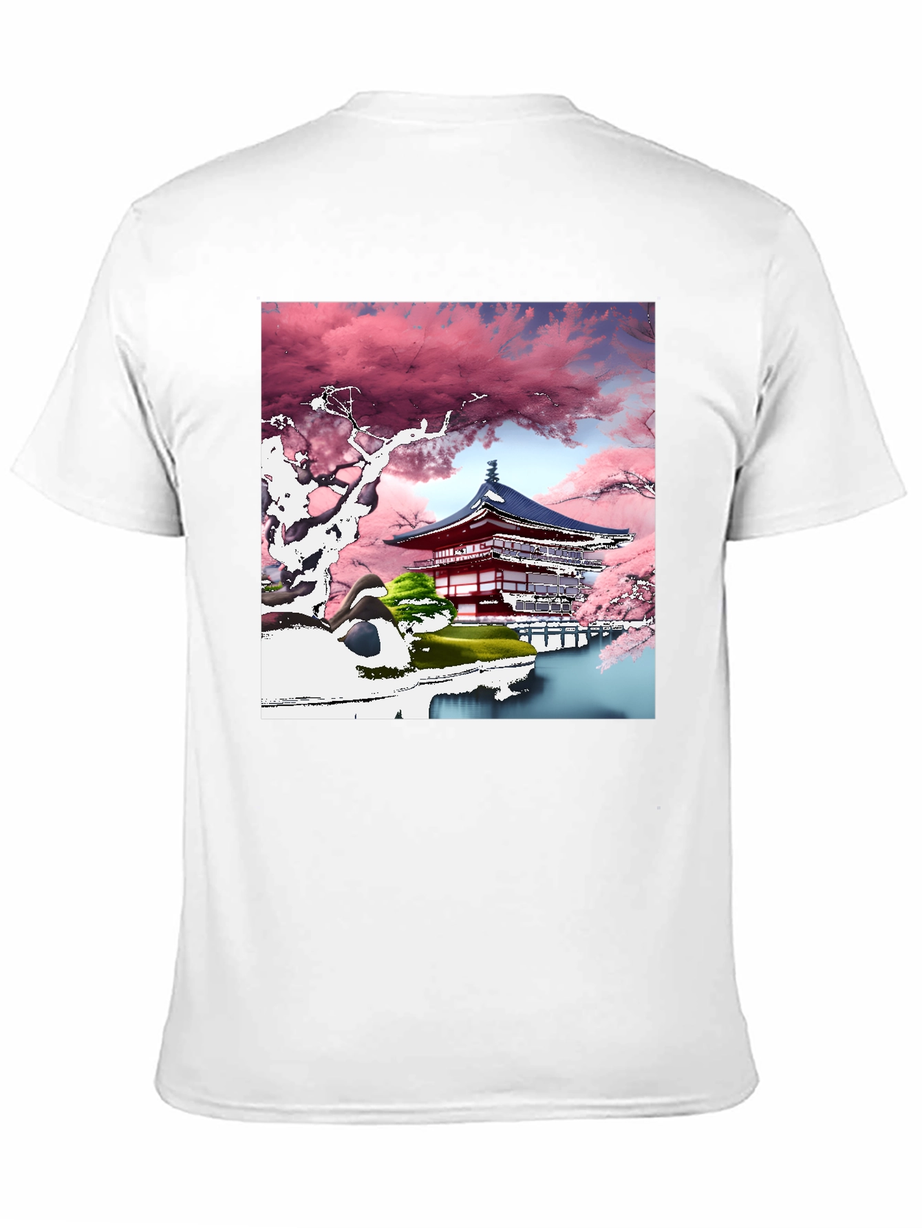 Cherry Blossom Temple Graphic Tee