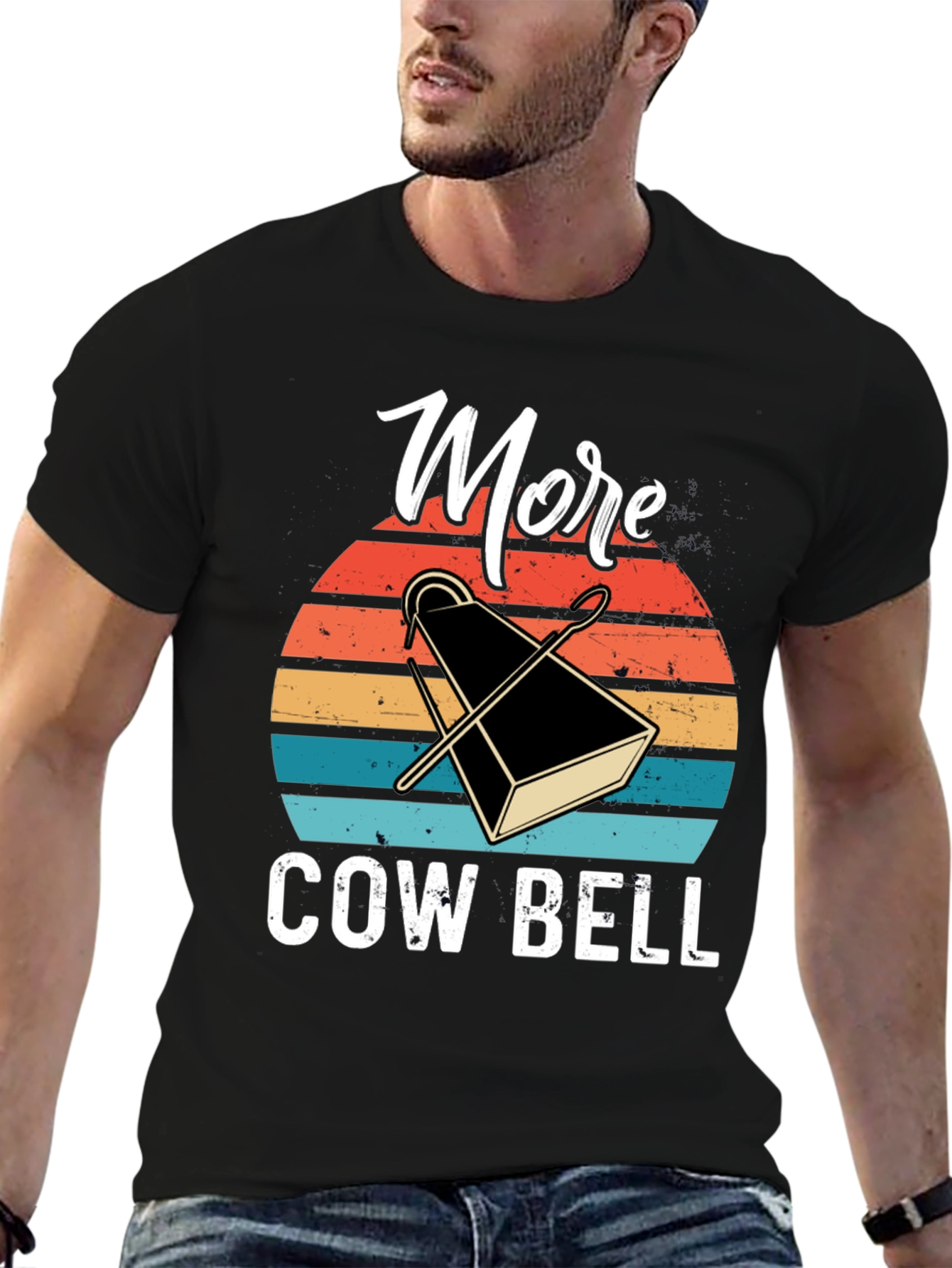More Cowbell T-Shirt - Retro Design