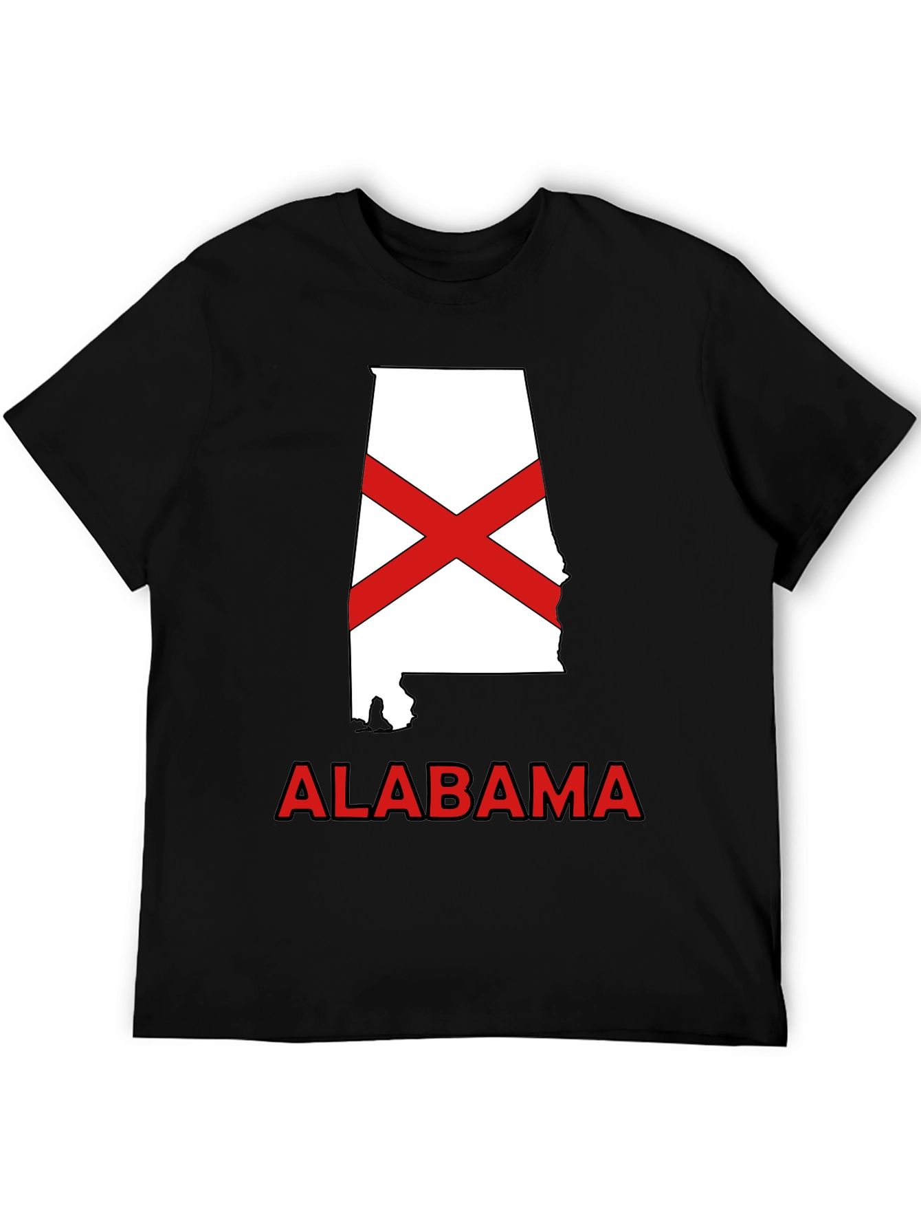 Alabama State Flag Graphic T-Shirt - Crew Neck