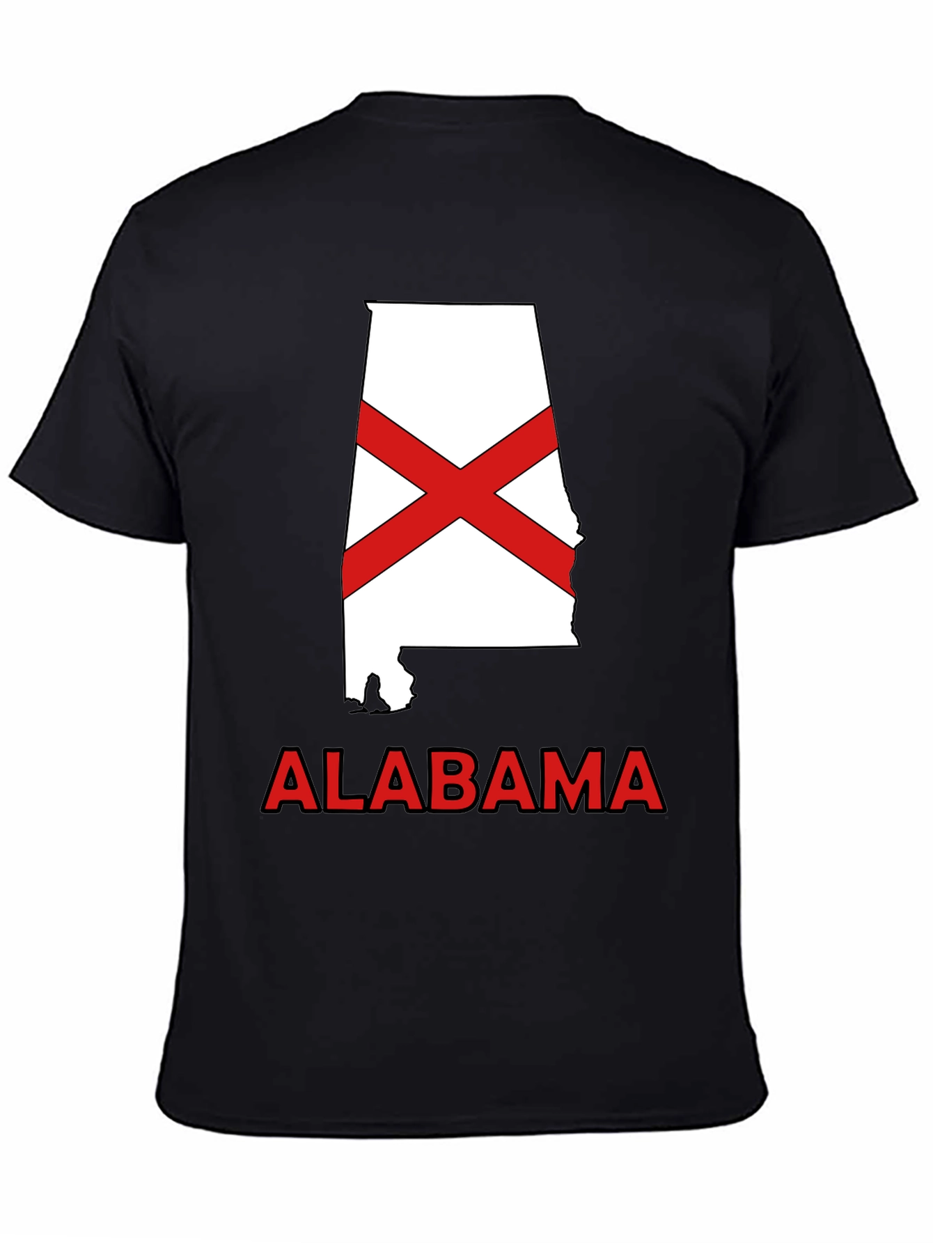Alabama State Flag Graphic T-Shirt - Crew Neck