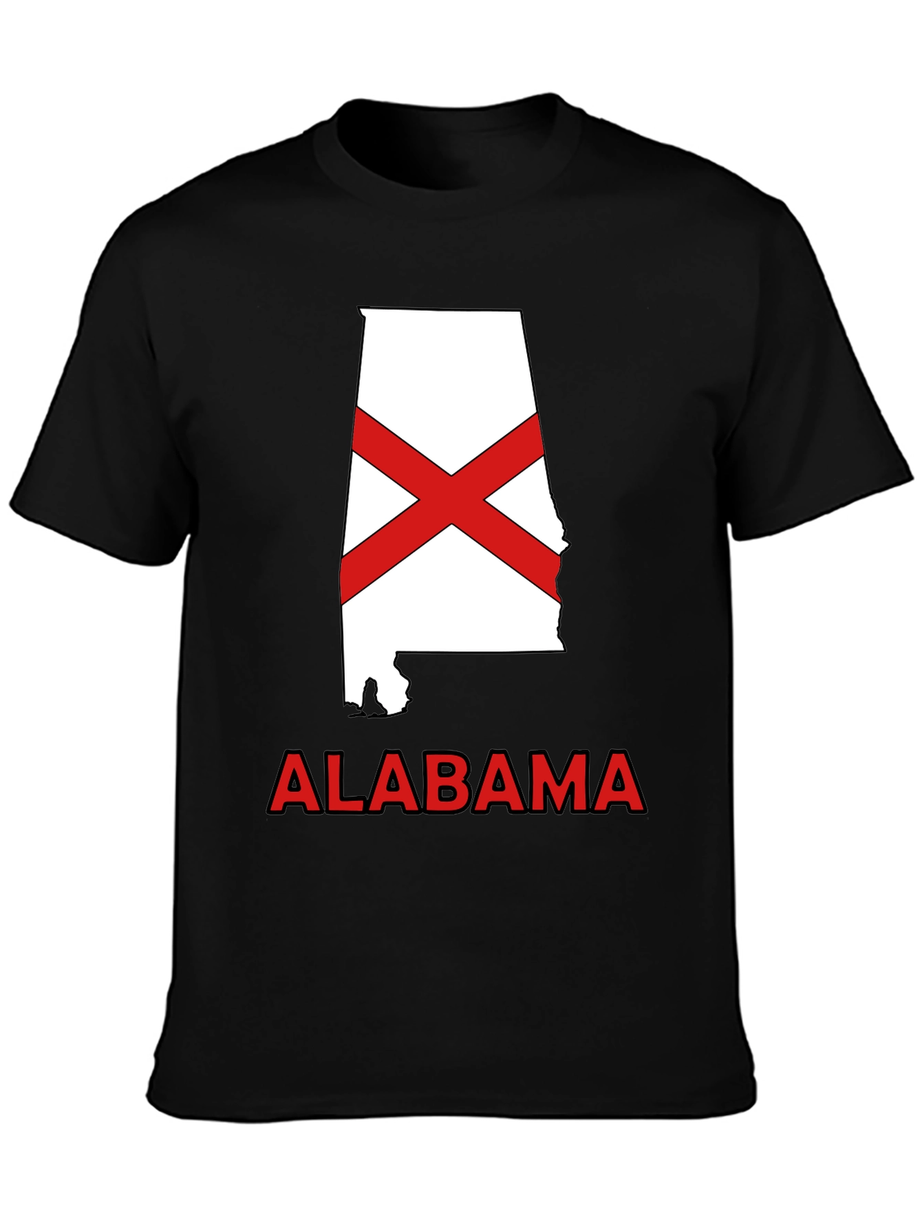 Alabama State Flag Graphic T-Shirt - Crew Neck