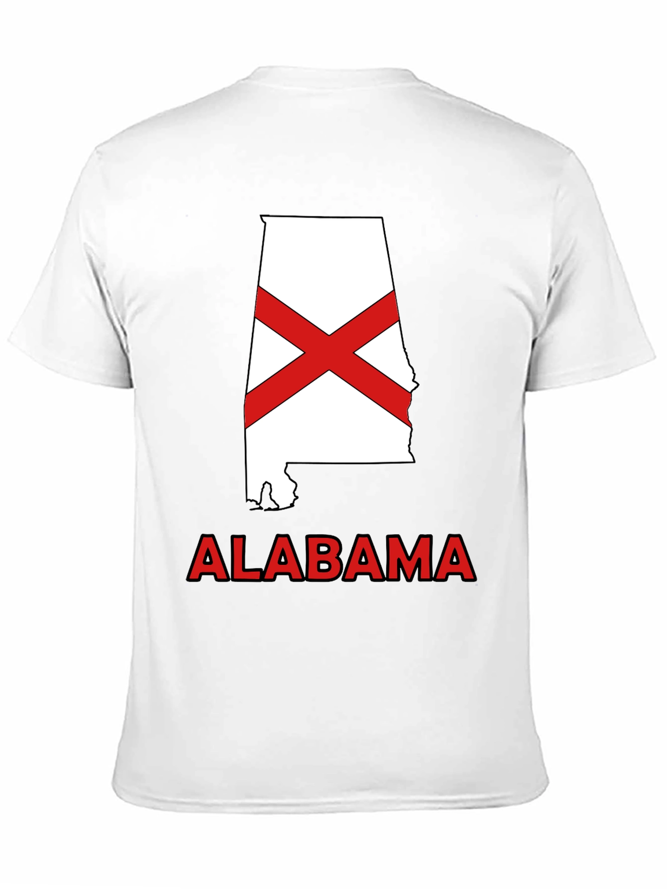 Alabama State Flag Graphic T-Shirt - Crew Neck