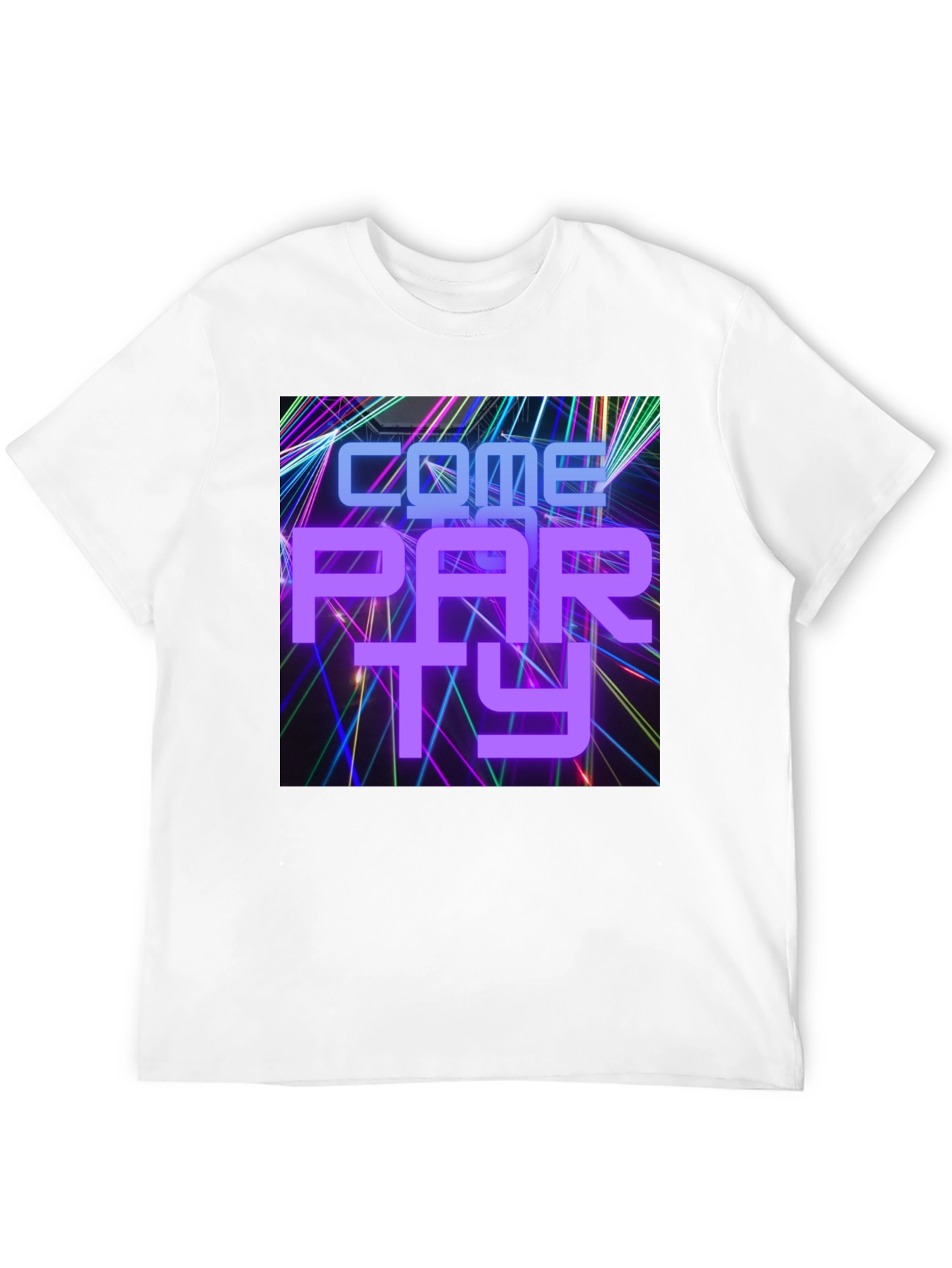 Come Party Graphic T-Shirt - Mens Black Tee