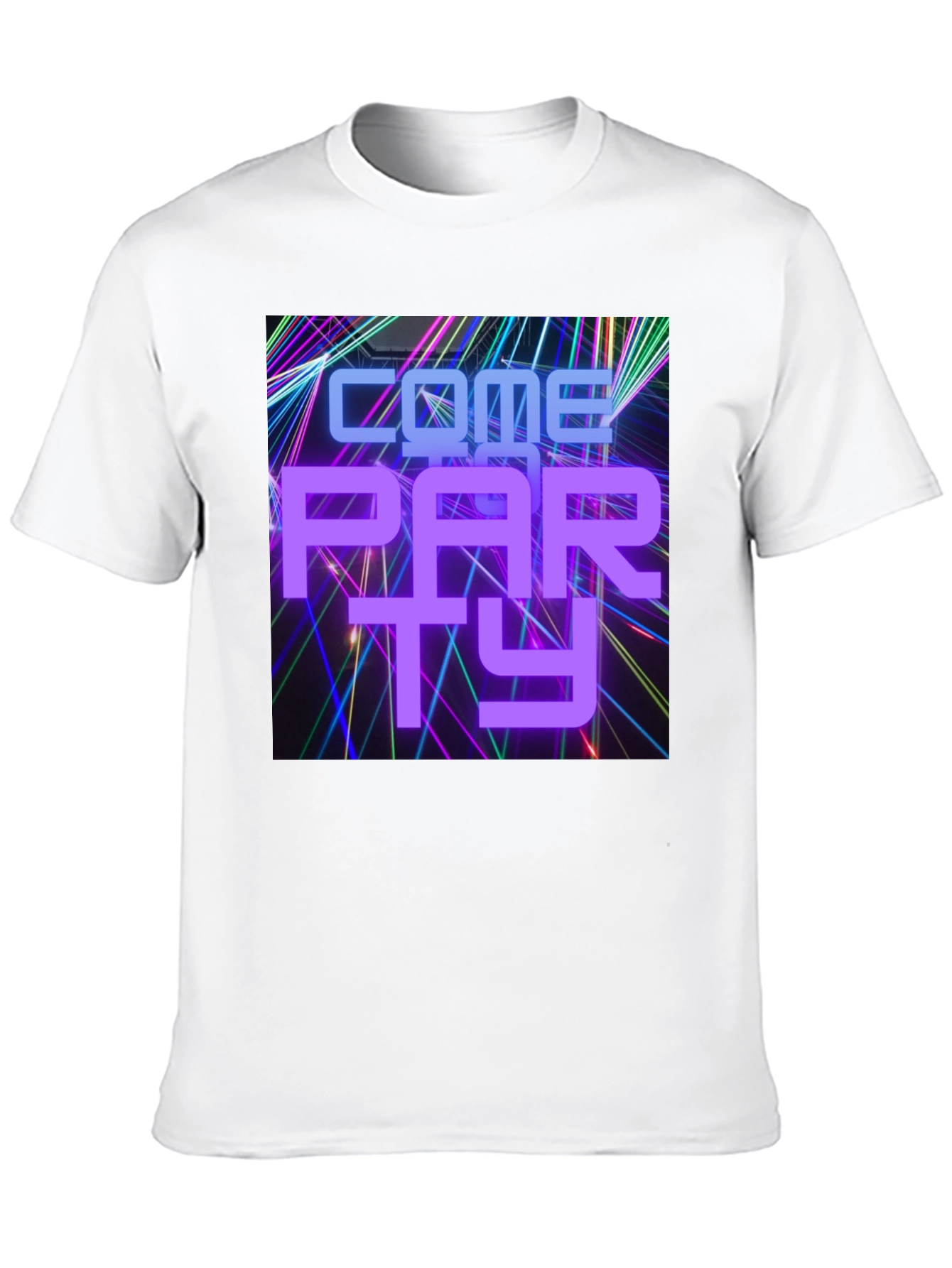 Come Party Graphic T-Shirt - Mens Black Tee