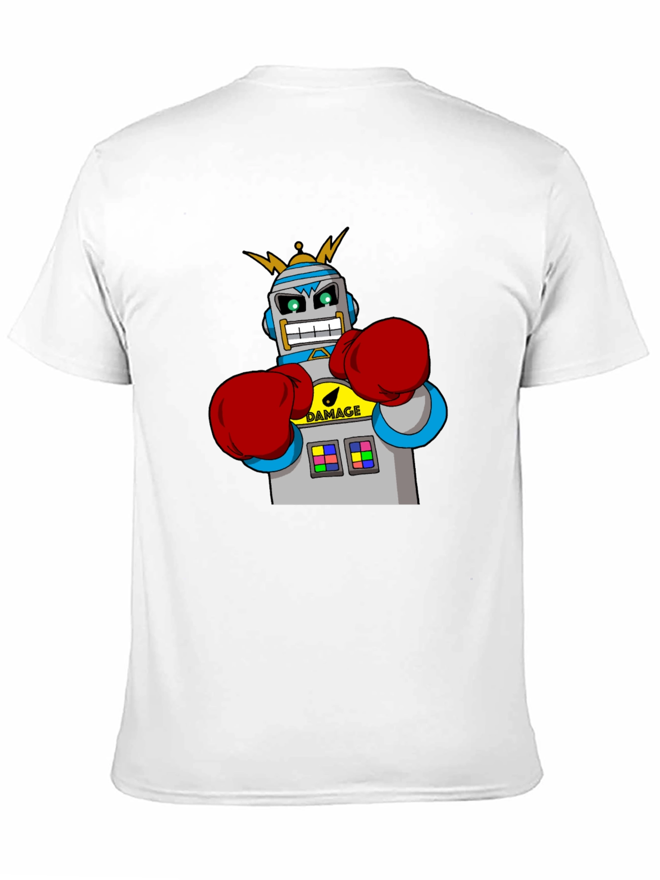 Robot Boxer Black T-Shirt