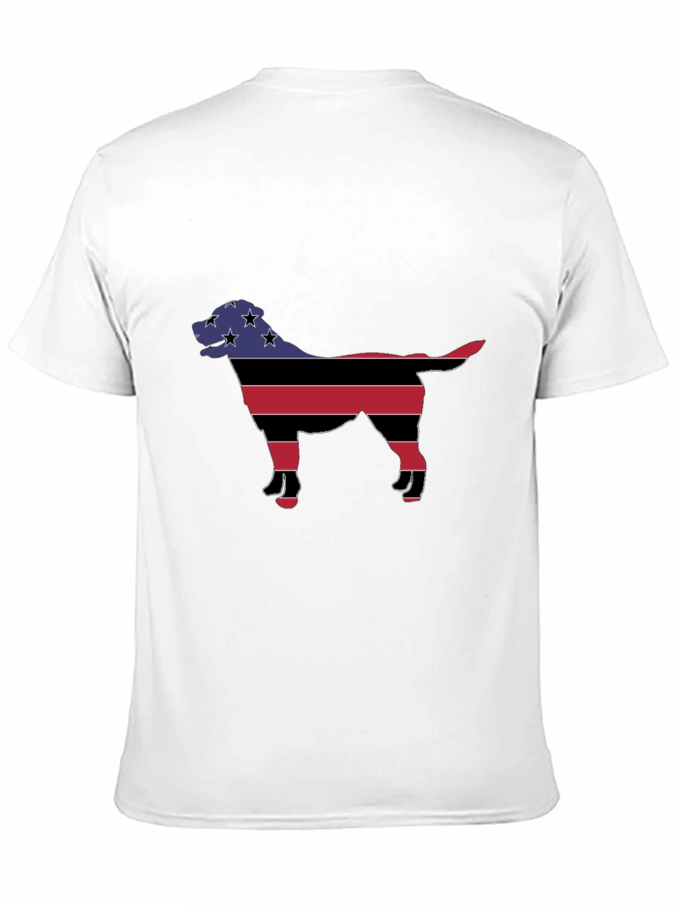 Patriotic Dog Silhouette Graphic Tee