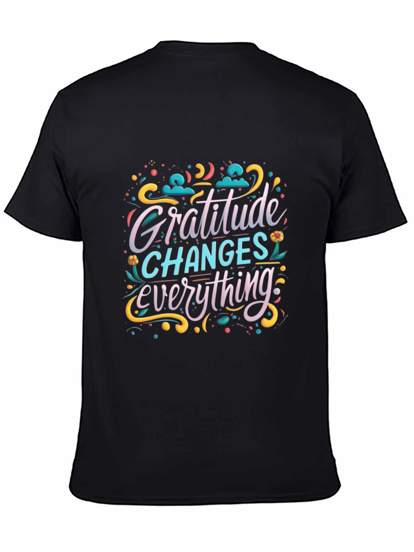 Gratitude Changes Everything Graphic Tee - Black