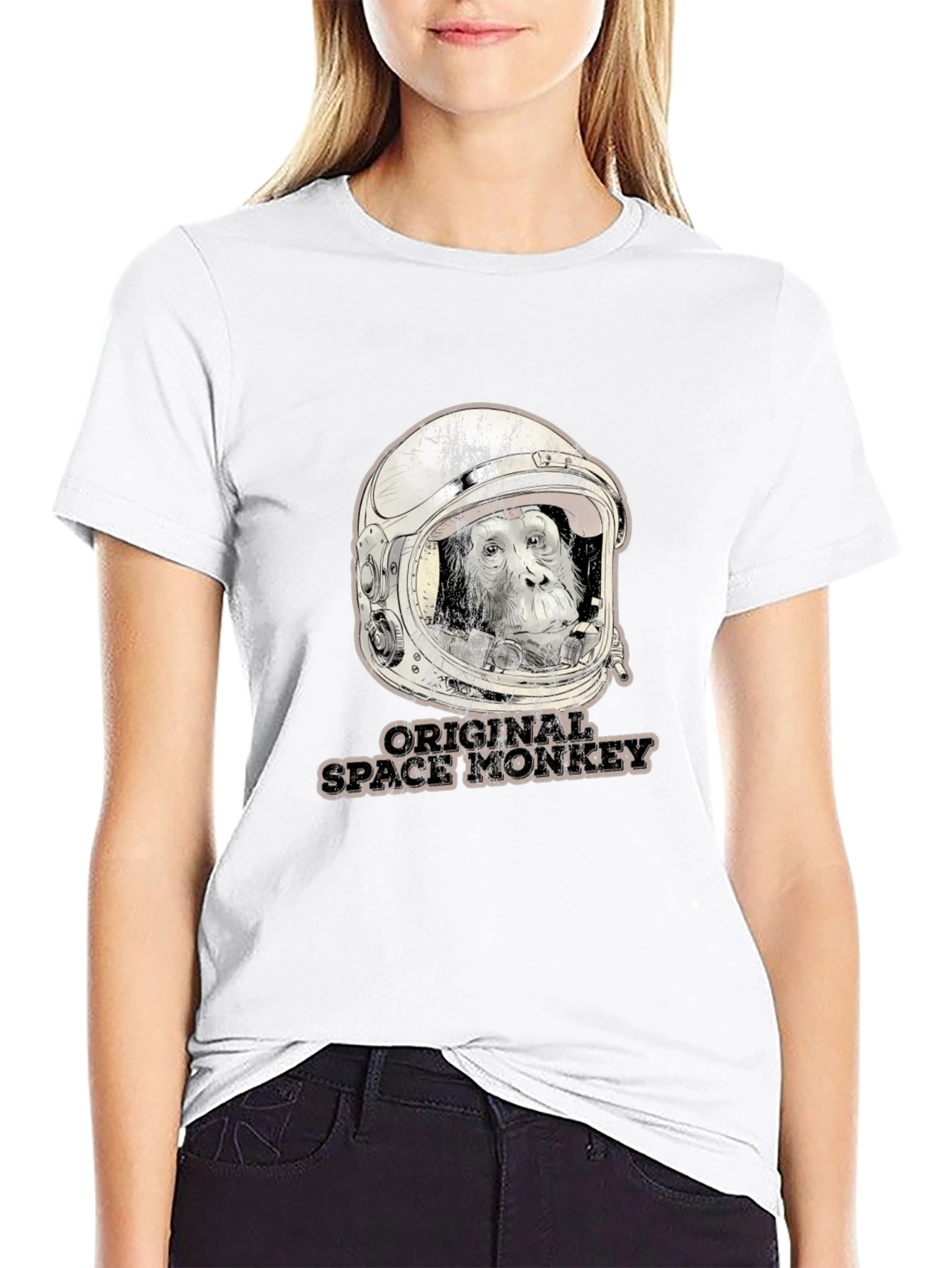 Original Space Monkey Black T-Shirt