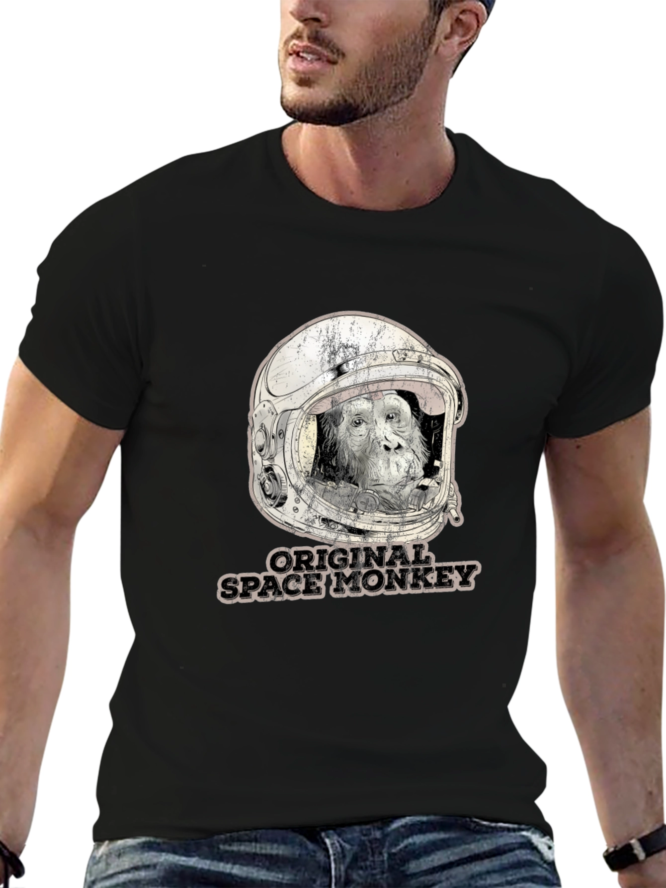 Original Space Monkey Black T-Shirt