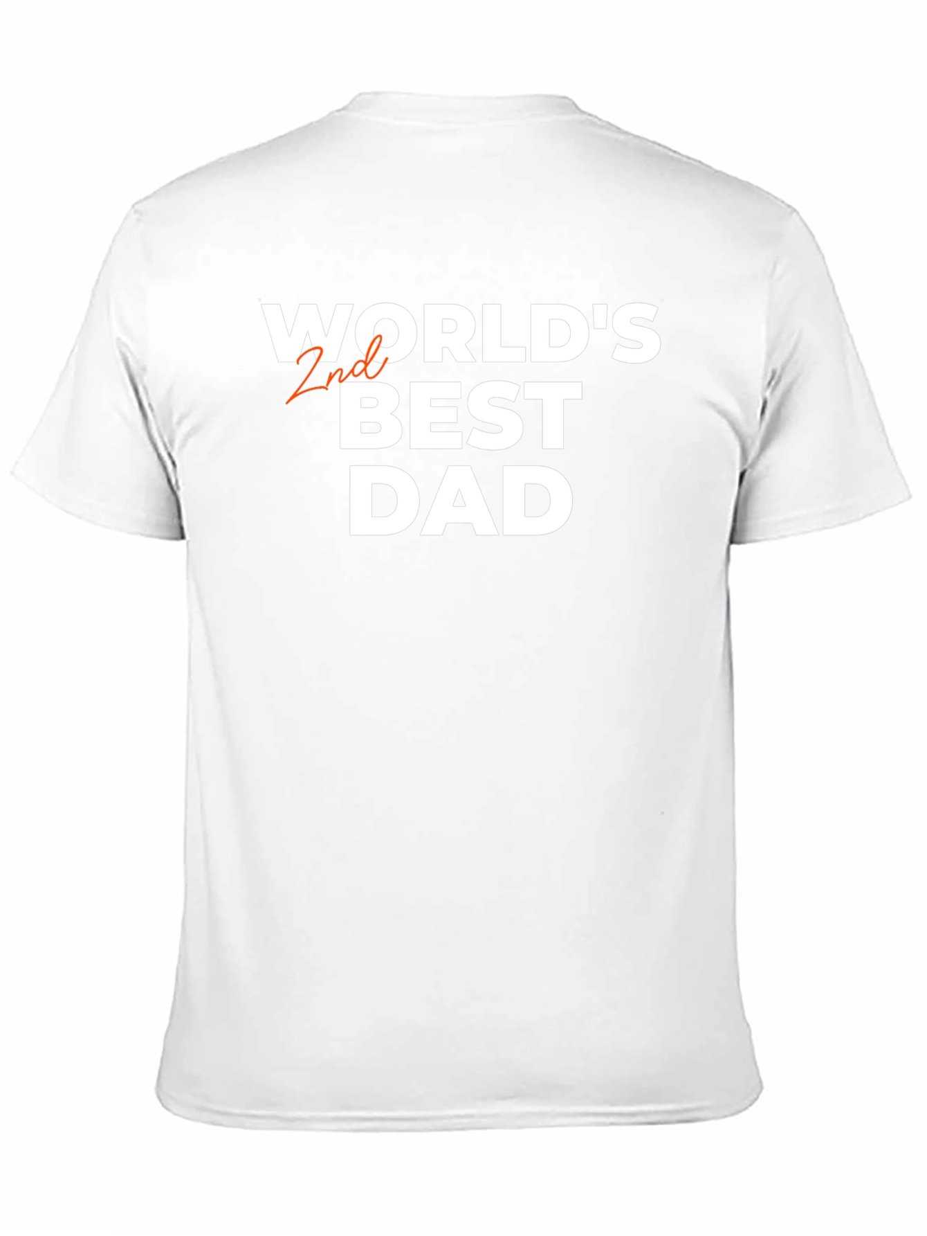 Worlds 2nd Best Dad Black T-Shirt