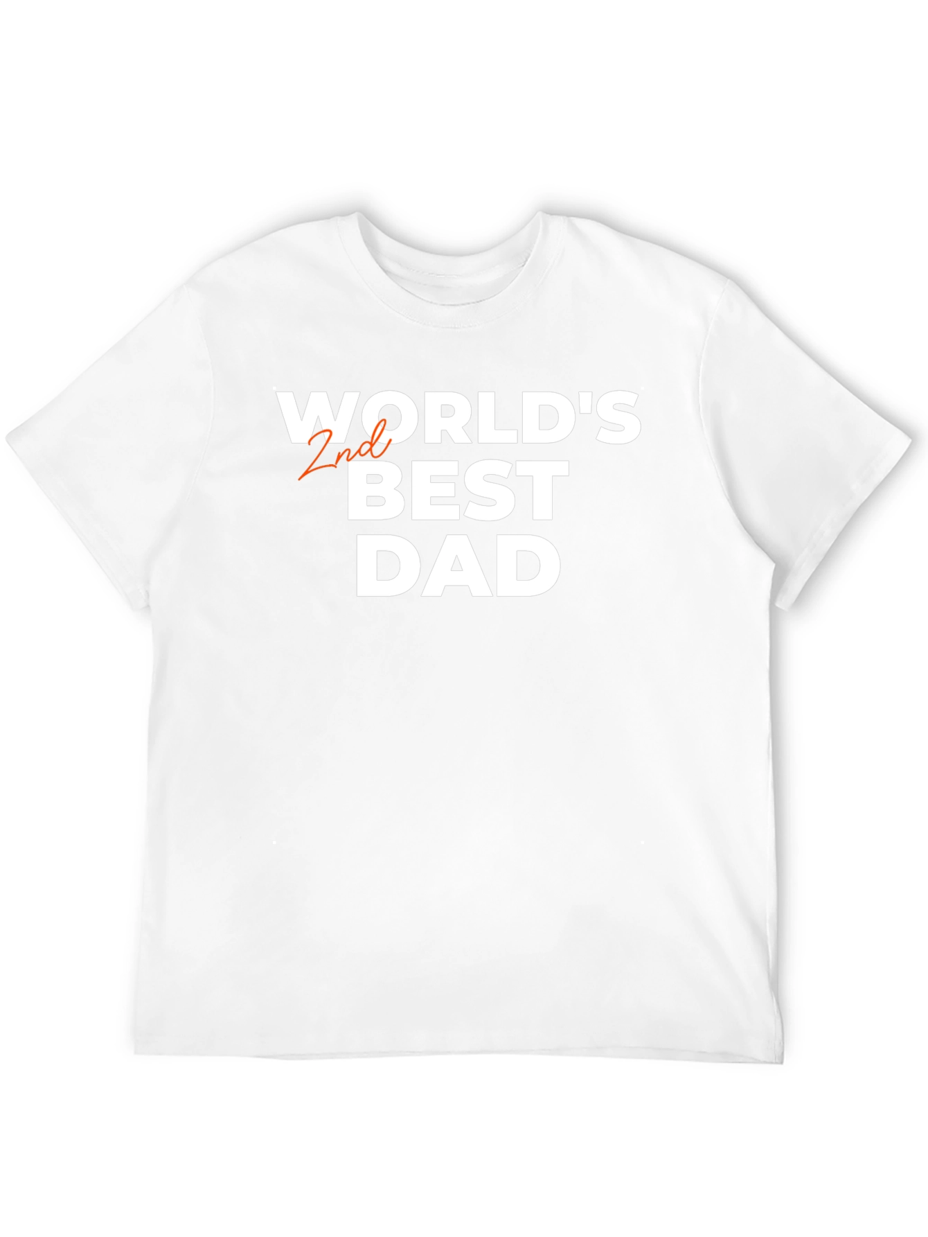 Worlds 2nd Best Dad Black T-Shirt
