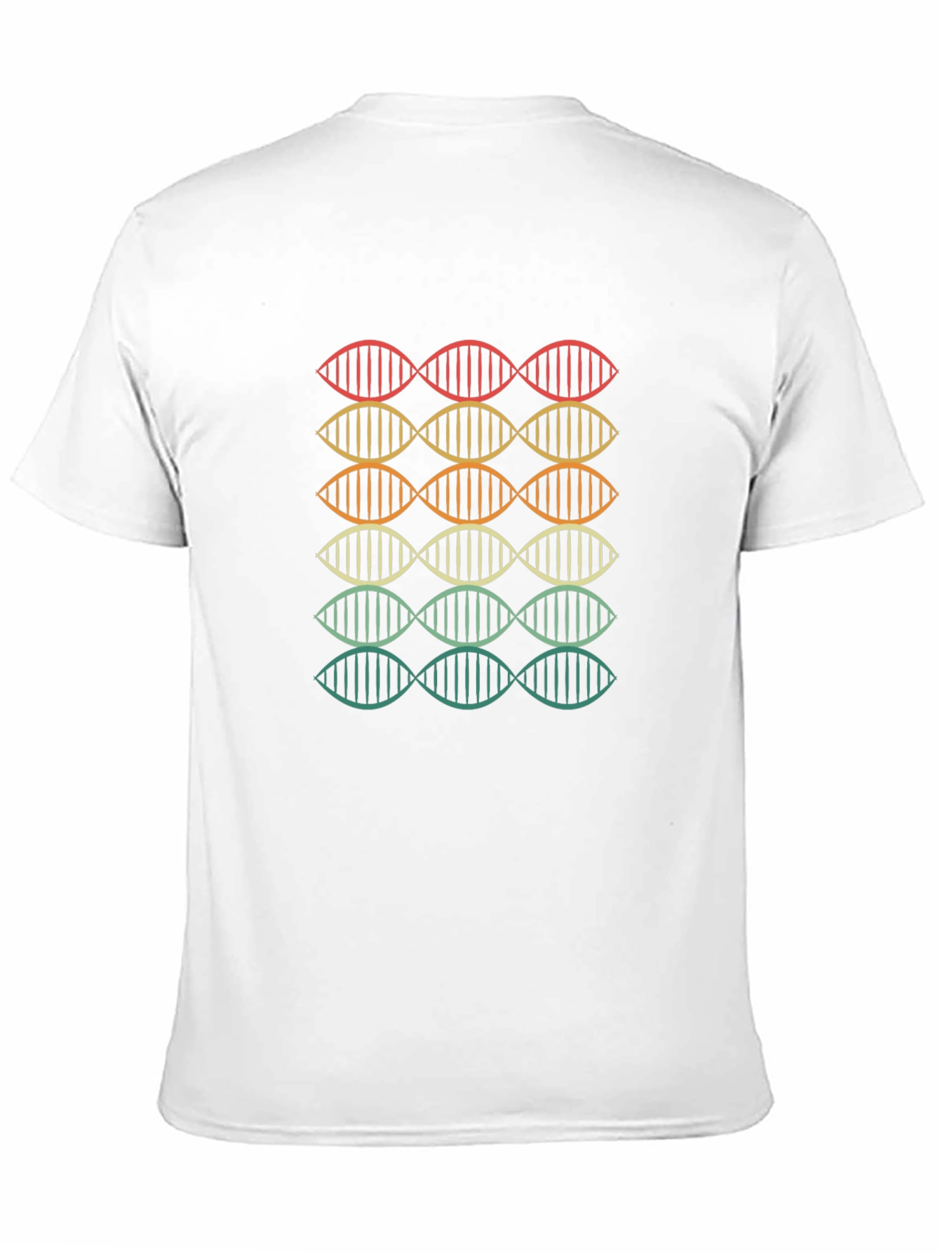 Retro DNA Strand Graphic T-Shirt