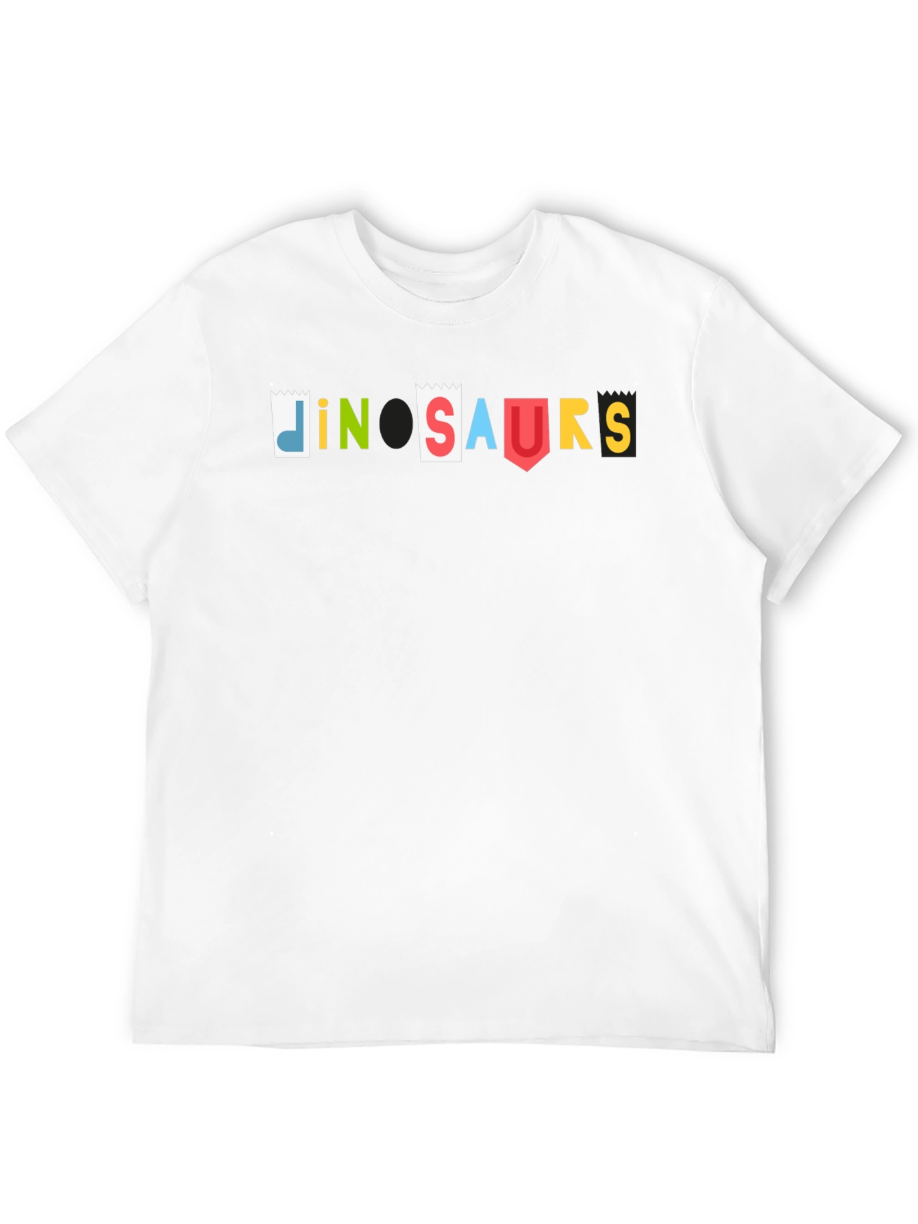 Dinosaurs Graphic T-Shirt - Black Cotton Blend