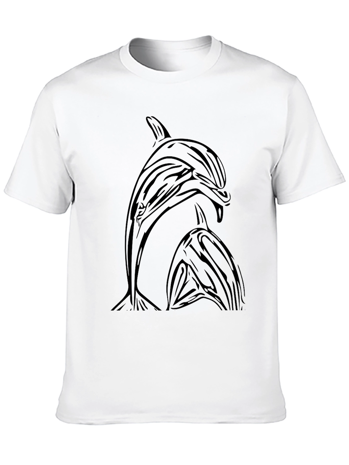 Orca Dolphin Graphic Tee - Black T-Shirt