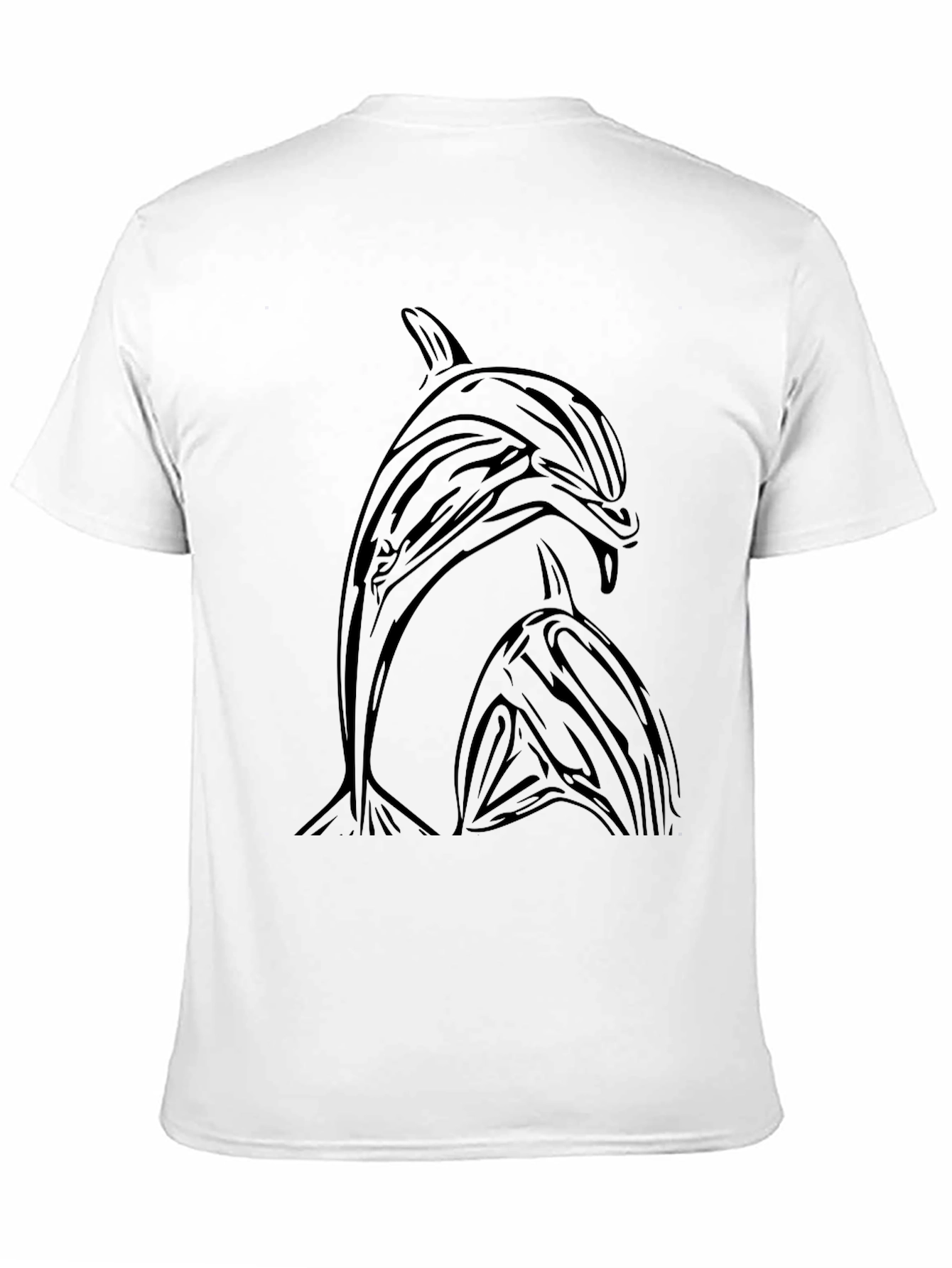 Orca Dolphin Graphic Tee - Black T-Shirt