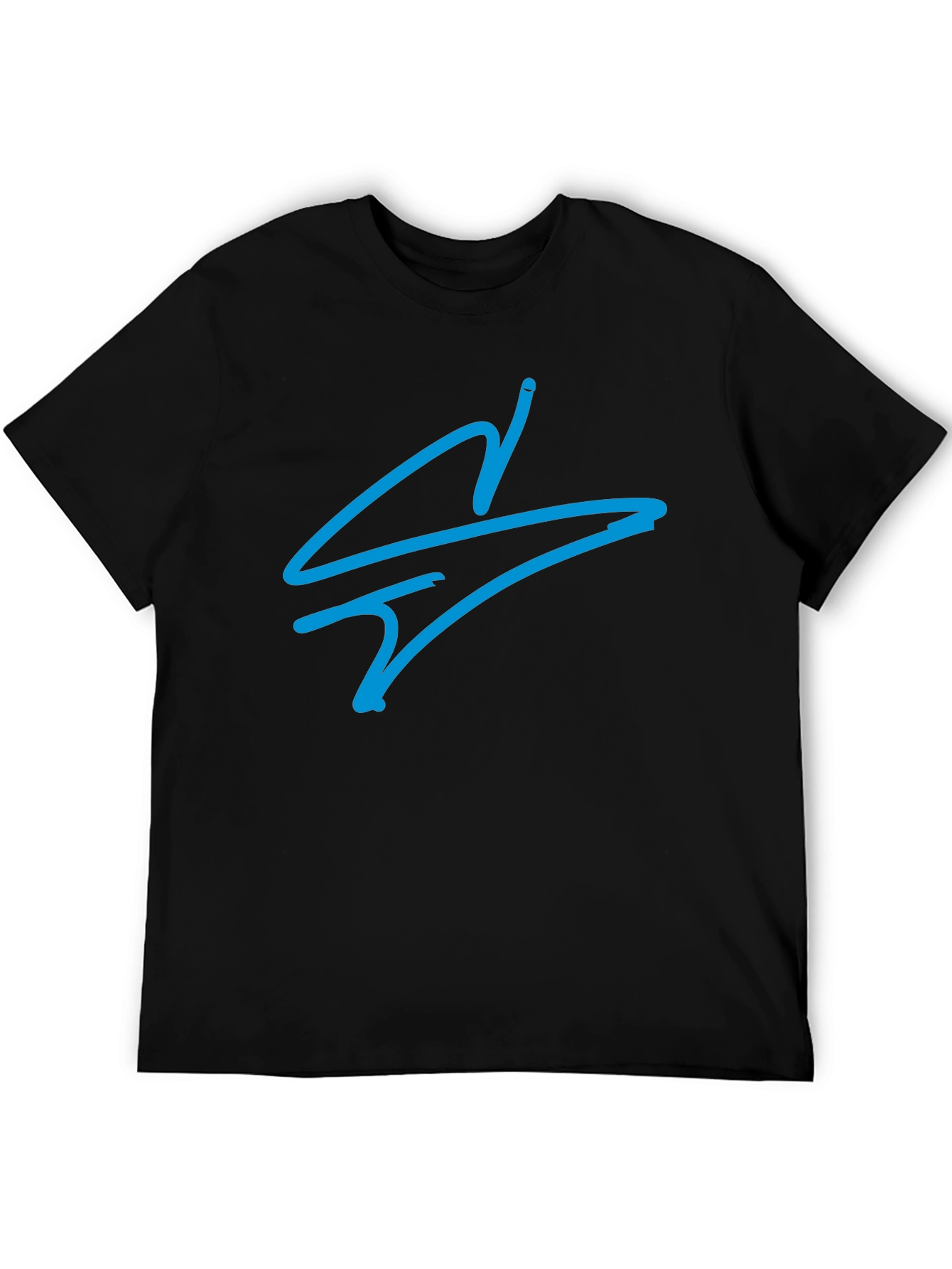 Cool Blue Symbol Black T-Shirt
