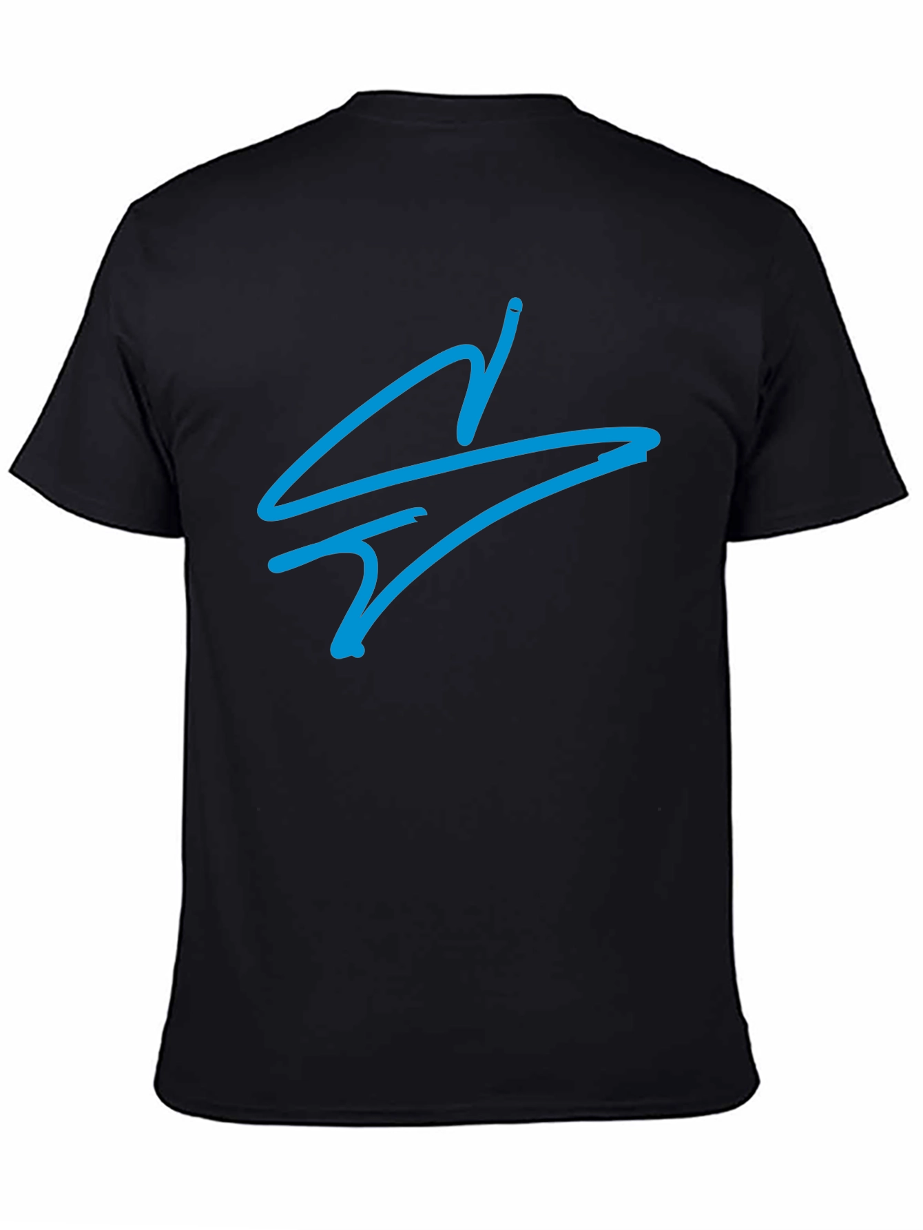 Cool Blue Symbol Black T-Shirt