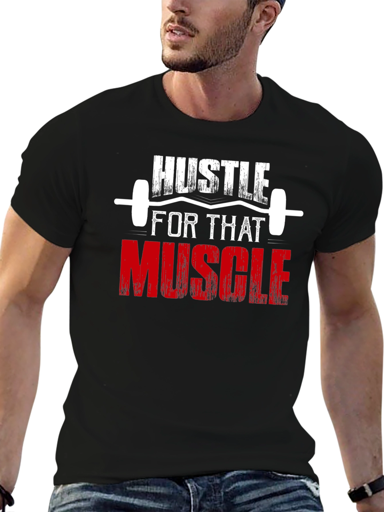 Hustle for That Muscle Graphic T-Shirt
