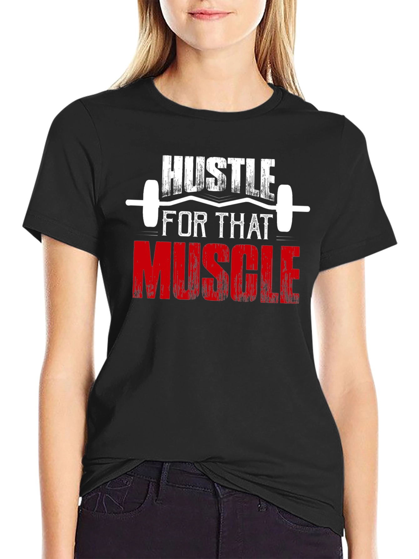 Hustle for That Muscle Graphic T-Shirt