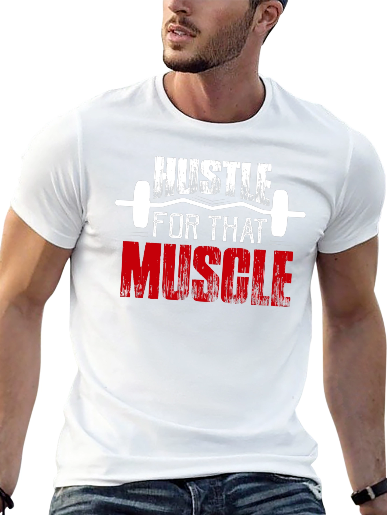Hustle for That Muscle Graphic T-Shirt