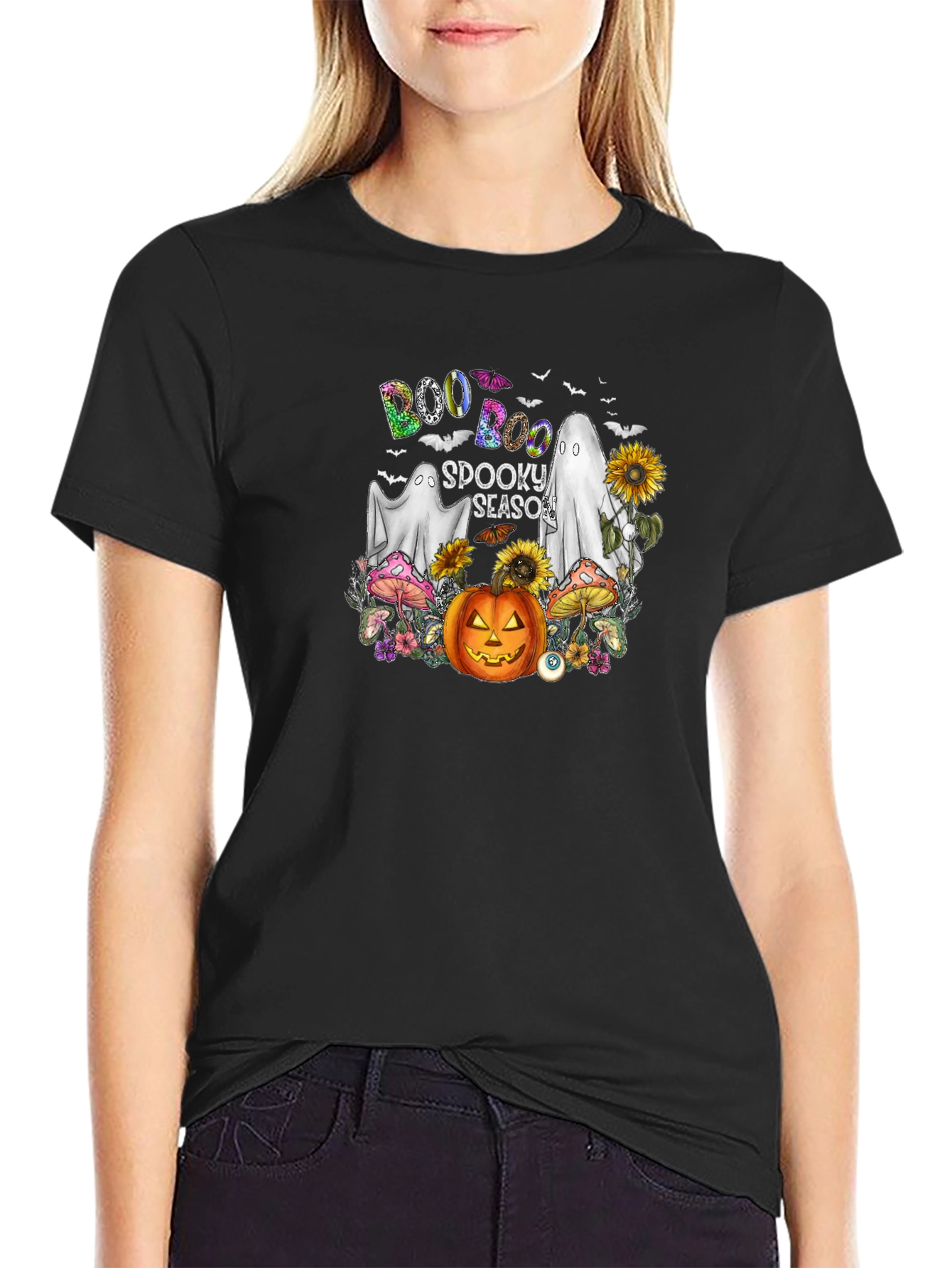 Boo Spooky Season Halloween T-Shirt