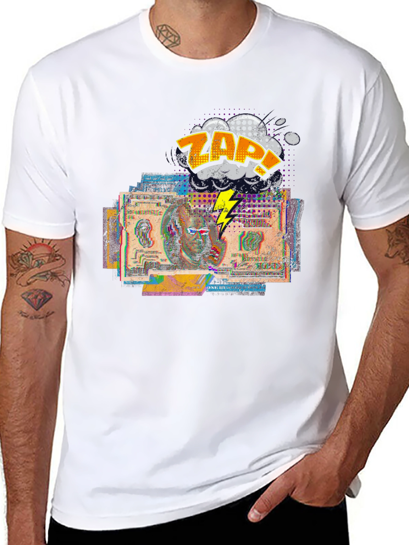 Zap Money Graphic Tee - Modern Streetwear