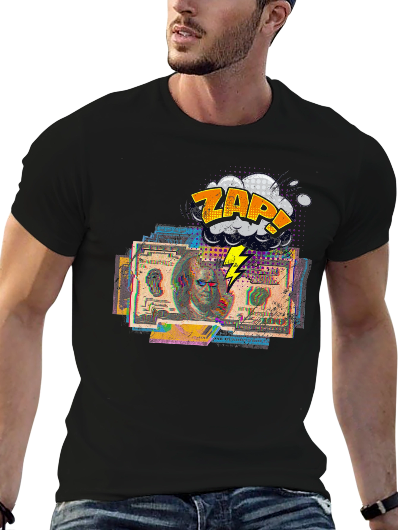 Zap Money Graphic Tee - Modern Streetwear