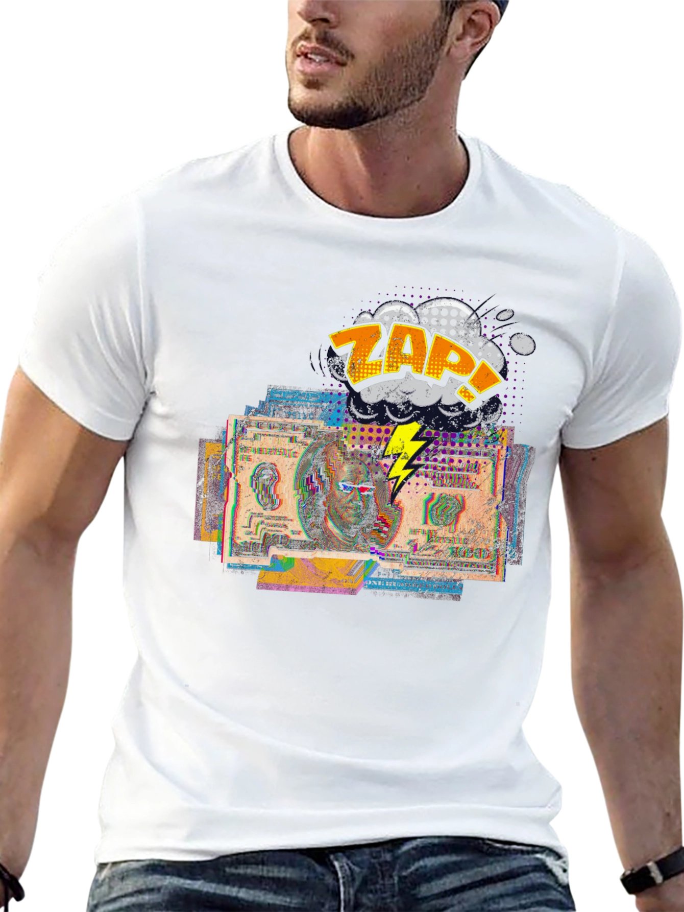 Zap Money Graphic Tee - Modern Streetwear