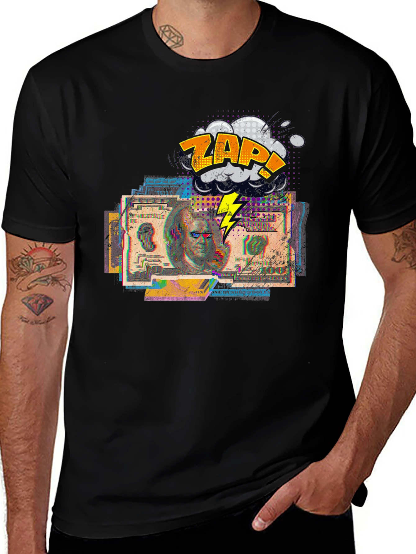 Zap Money Graphic Tee - Modern Streetwear