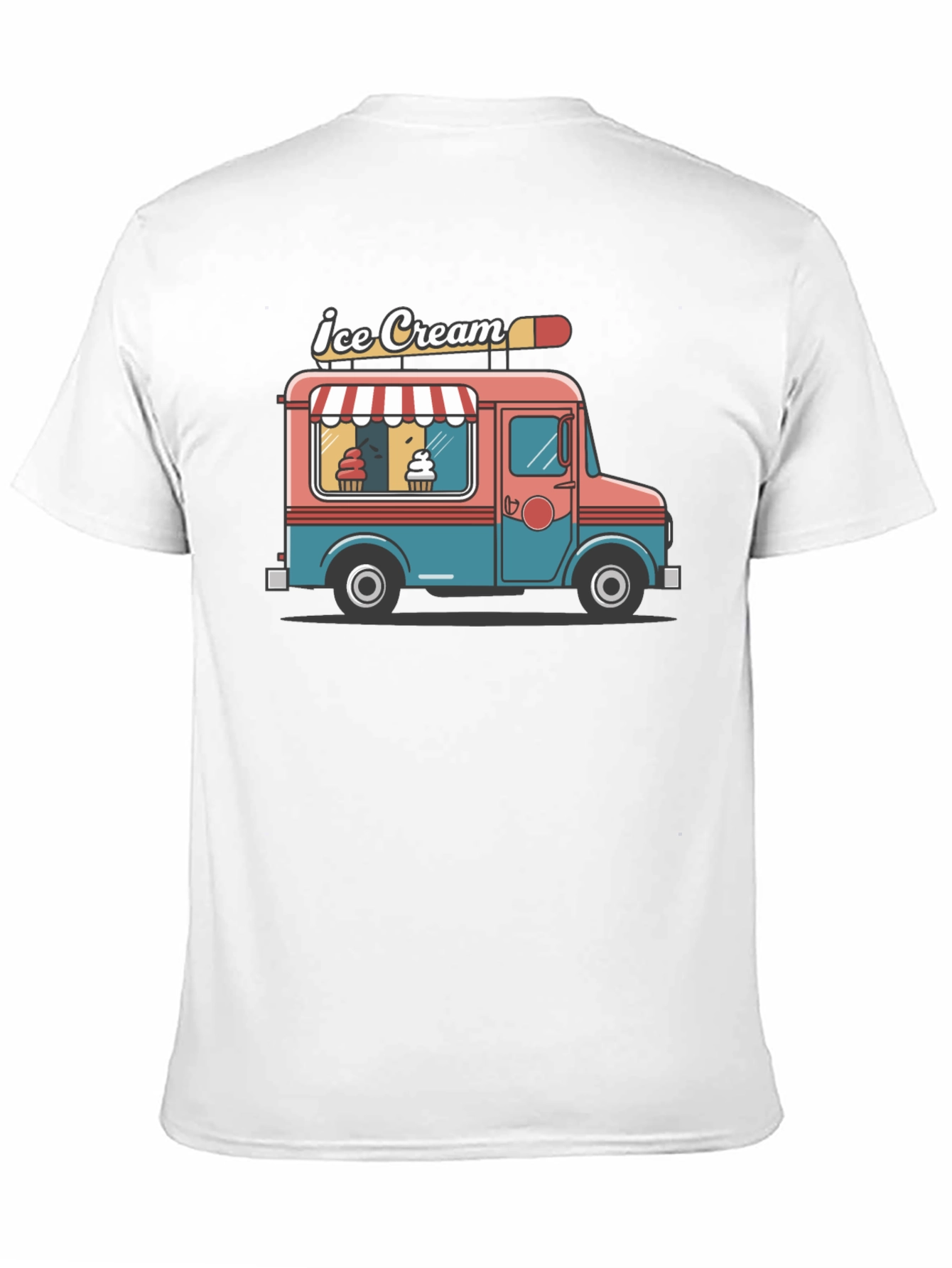 Ice Cream Truck Graphic Tee - Black
