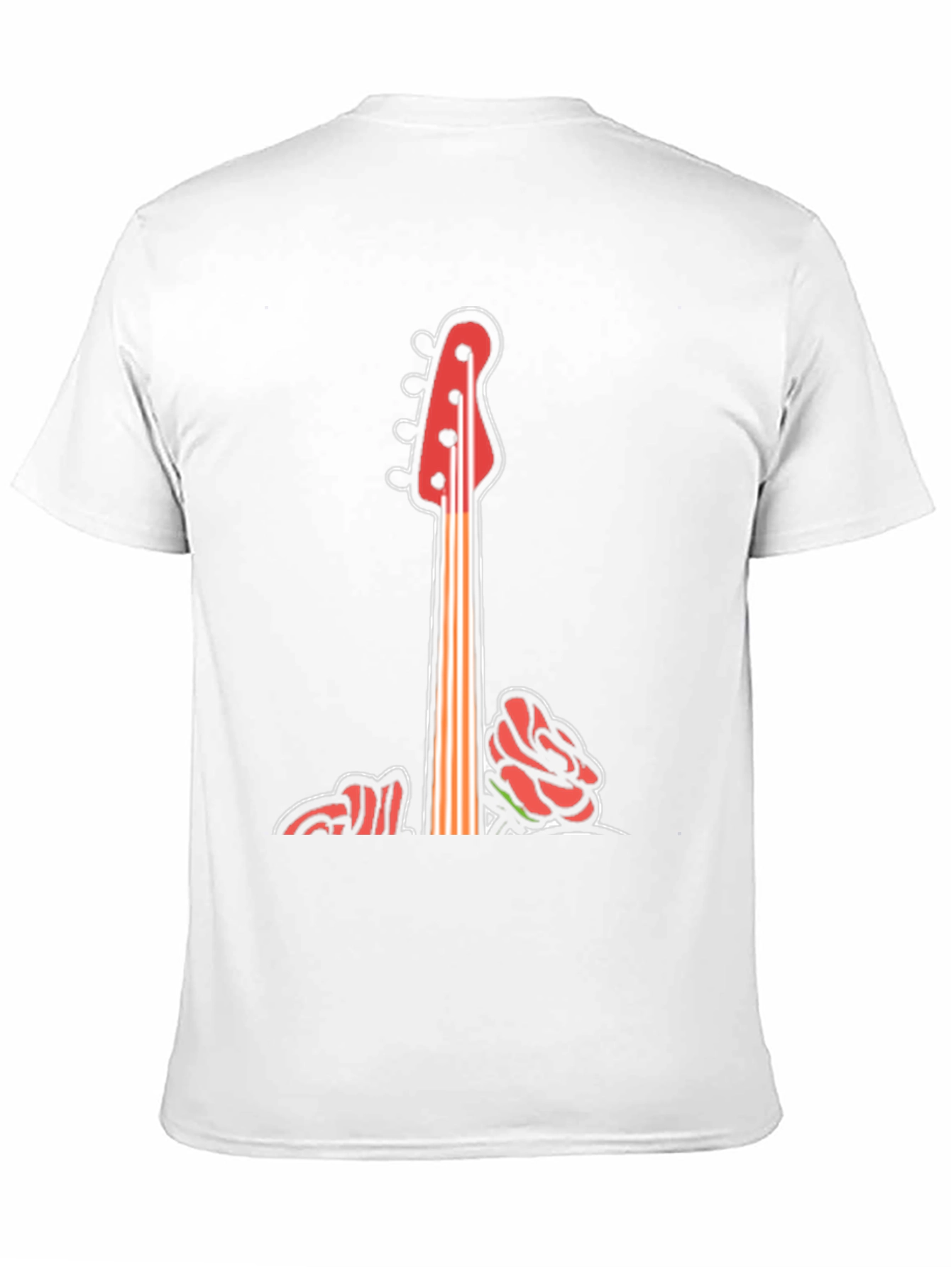 Guitar & Roses Graphic Tee - Cool Band Style