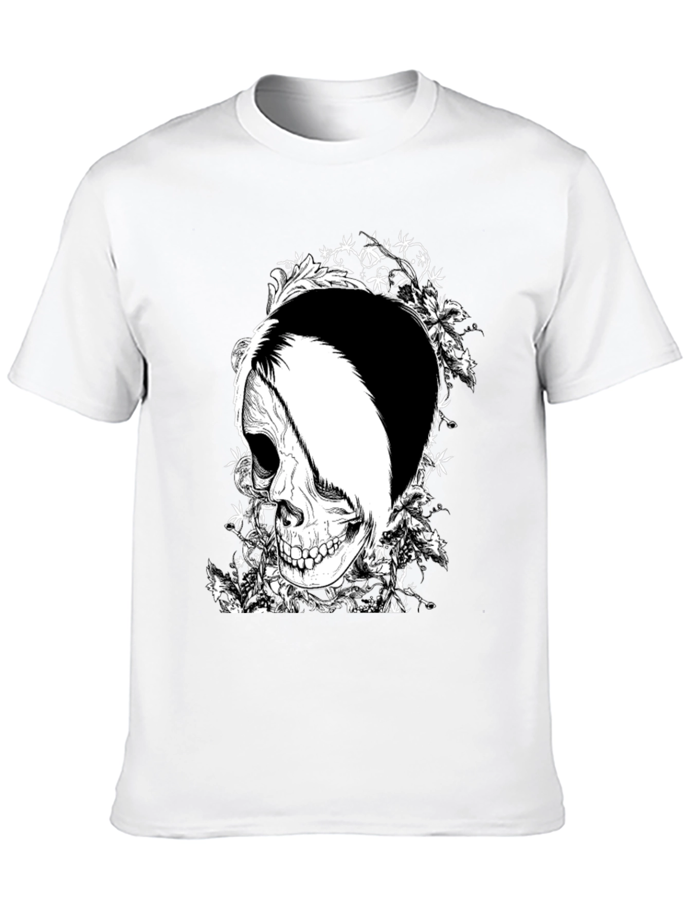 Skull Graphic T-Shirt - Black Cotton Tee