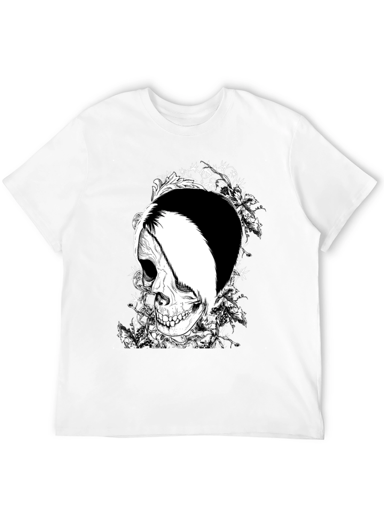 Skull Graphic T-Shirt - Black Cotton Tee