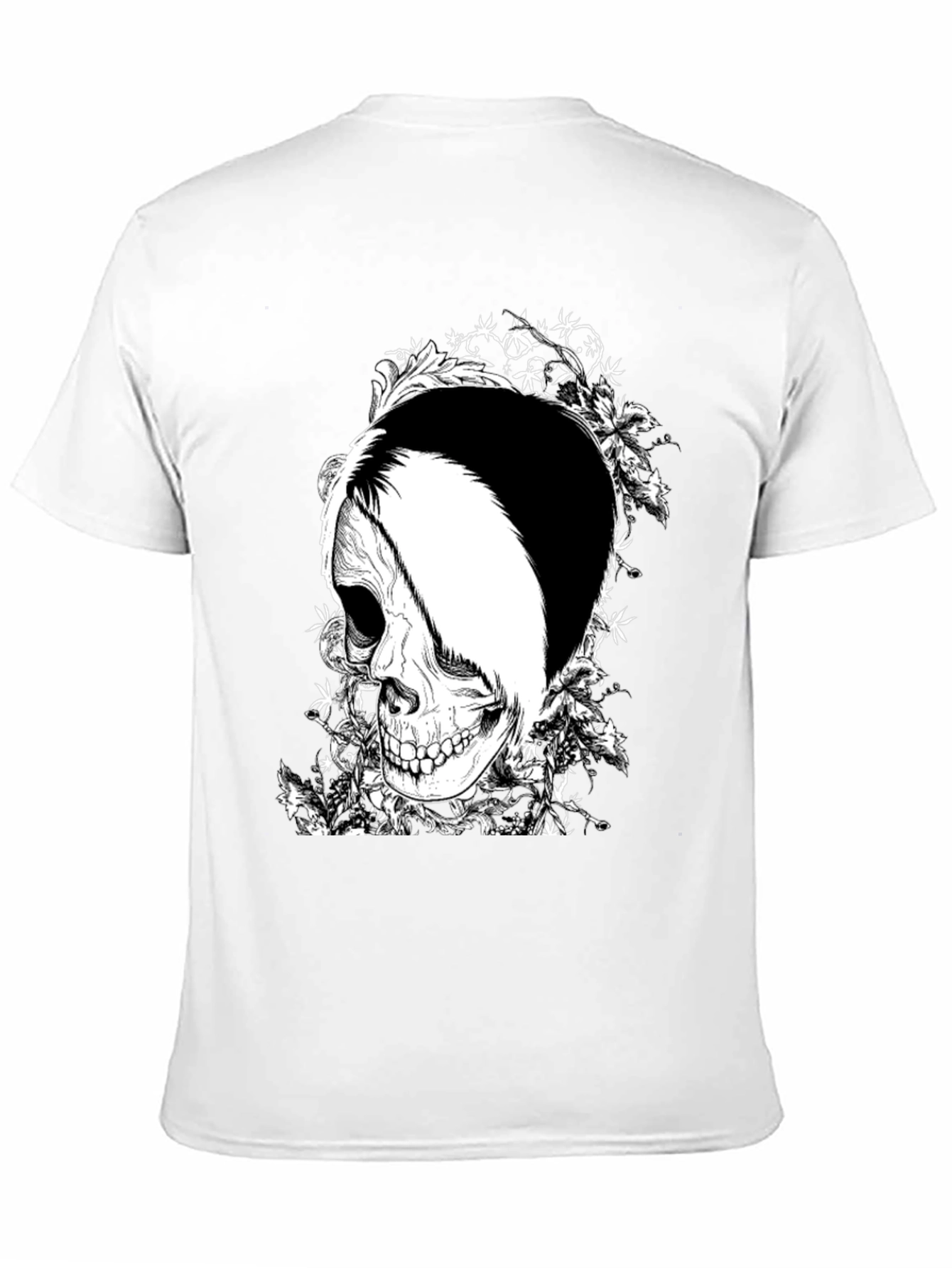 Skull Graphic T-Shirt - Black Cotton Tee