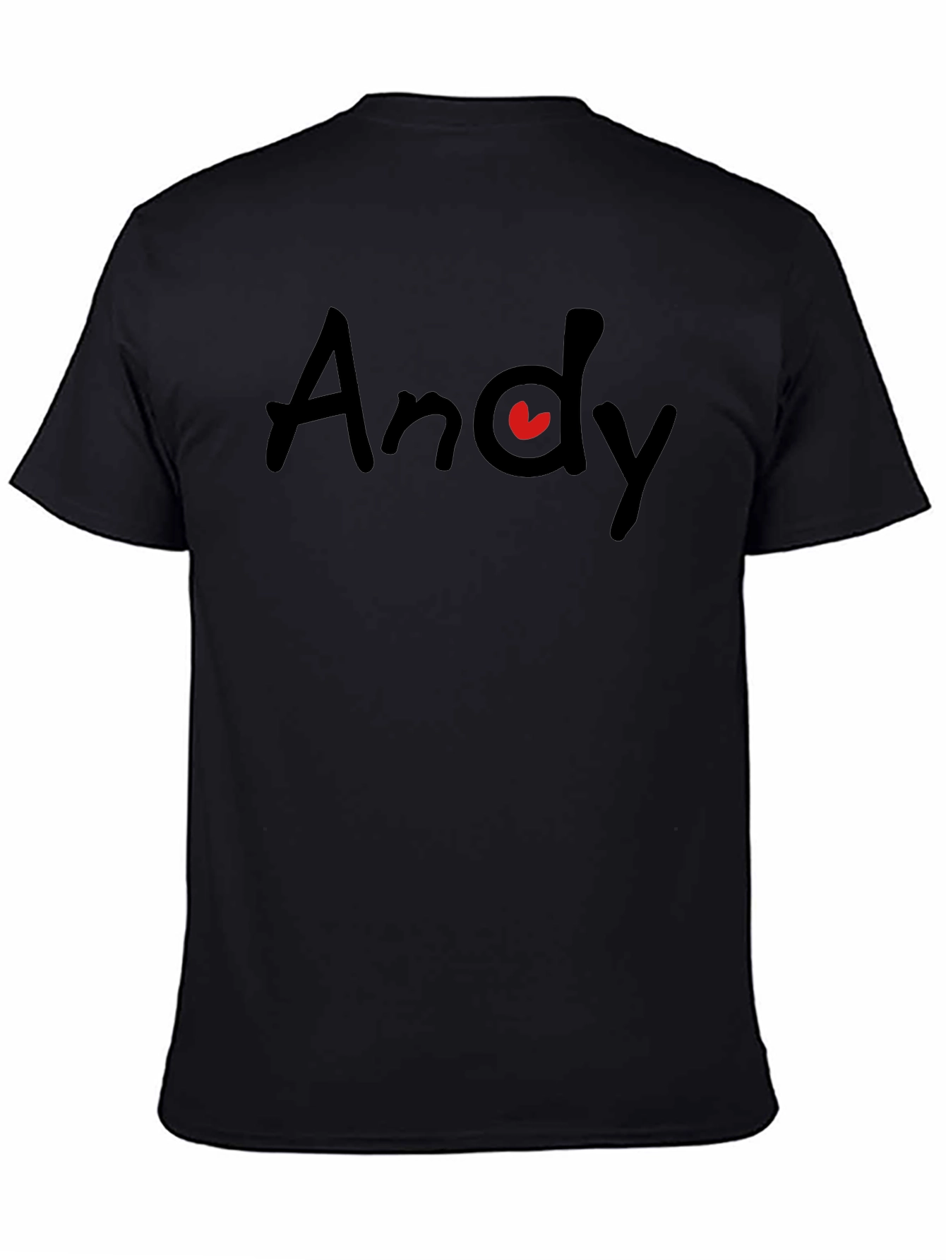 Andy Heart Graphic Black T-Shirt