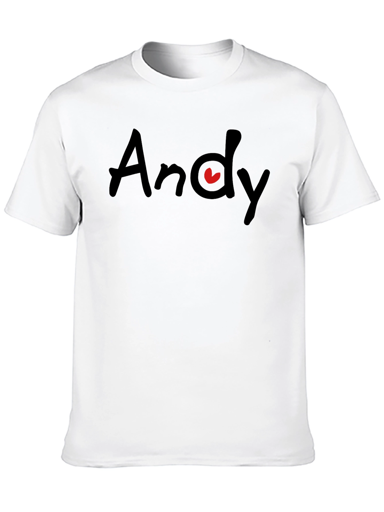 Andy Heart Graphic Black T-Shirt