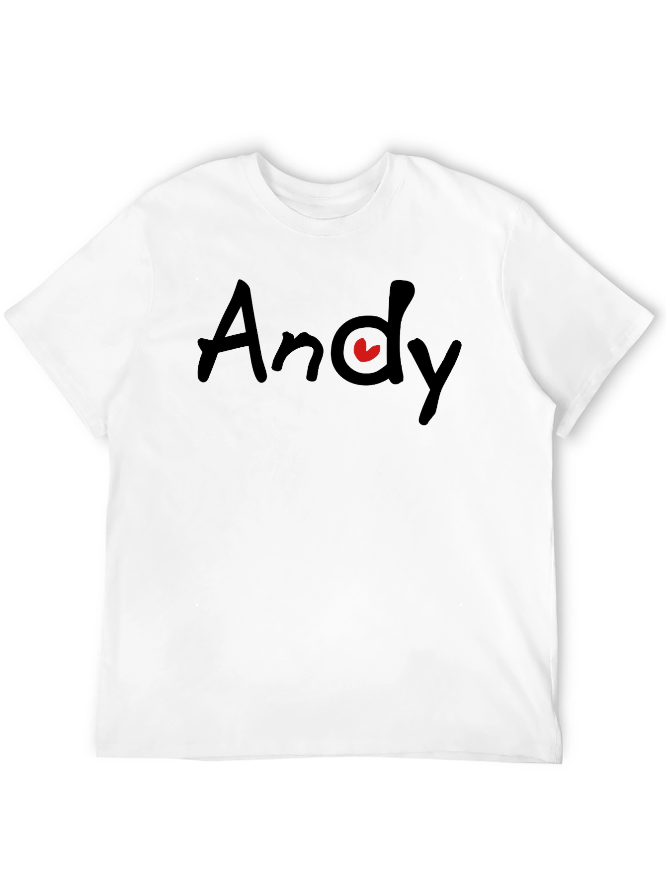 Andy Heart Graphic Black T-Shirt