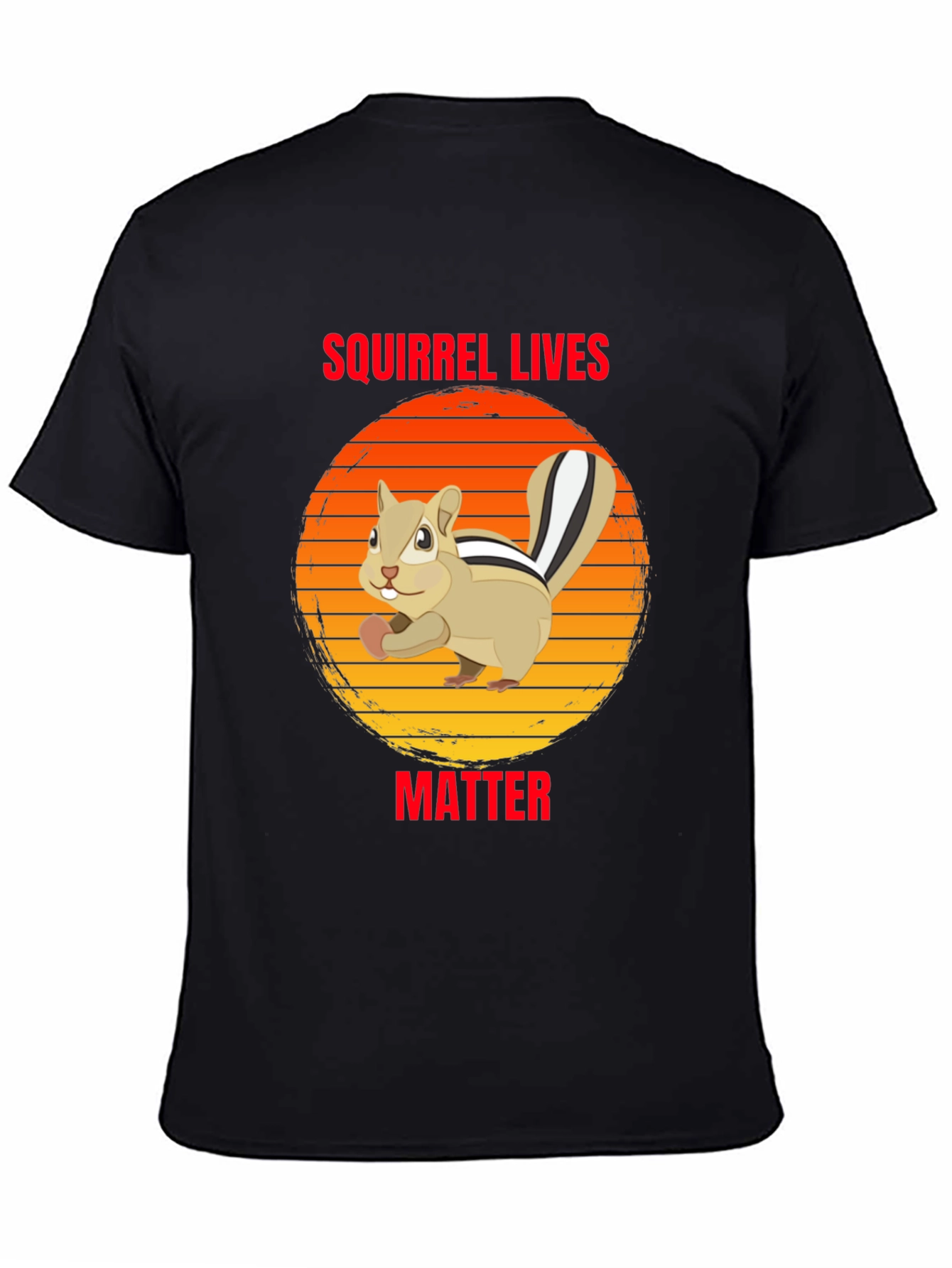 Squirrel Lives Matter Graphic Tee - Unisex Black T-Shirt