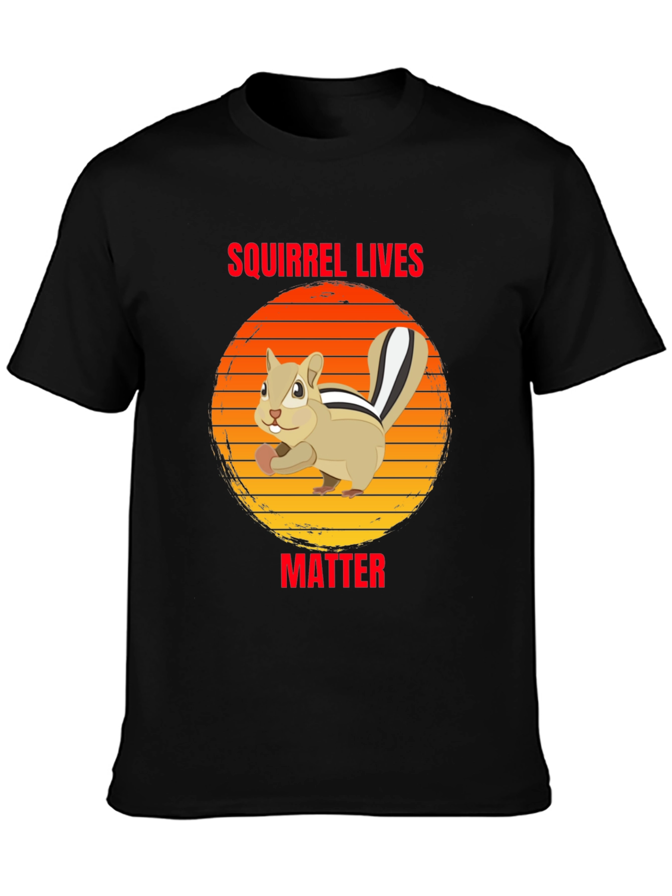 Squirrel Lives Matter Graphic Tee - Unisex Black T-Shirt