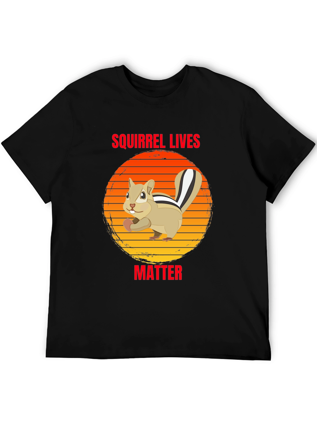 Squirrel Lives Matter Graphic Tee - Unisex Black T-Shirt