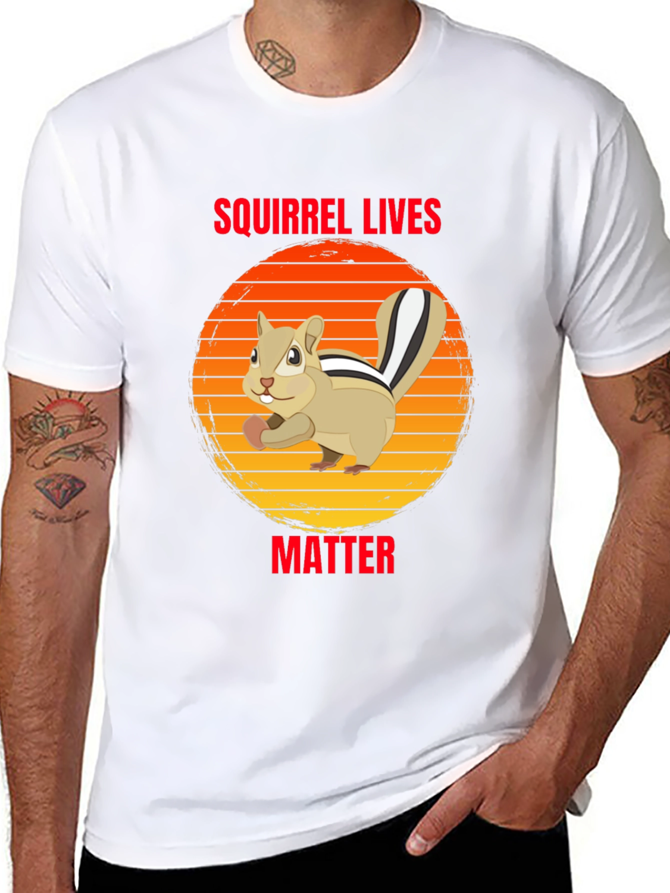 Squirrel Lives Matter Graphic Tee - Unisex Black T-Shirt