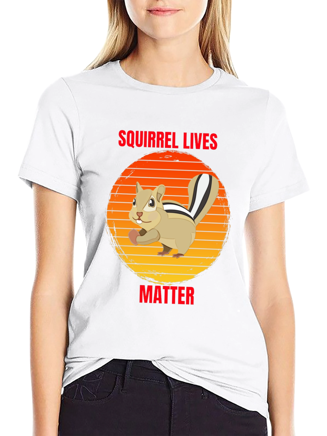 Squirrel Lives Matter Graphic Tee - Unisex Black T-Shirt