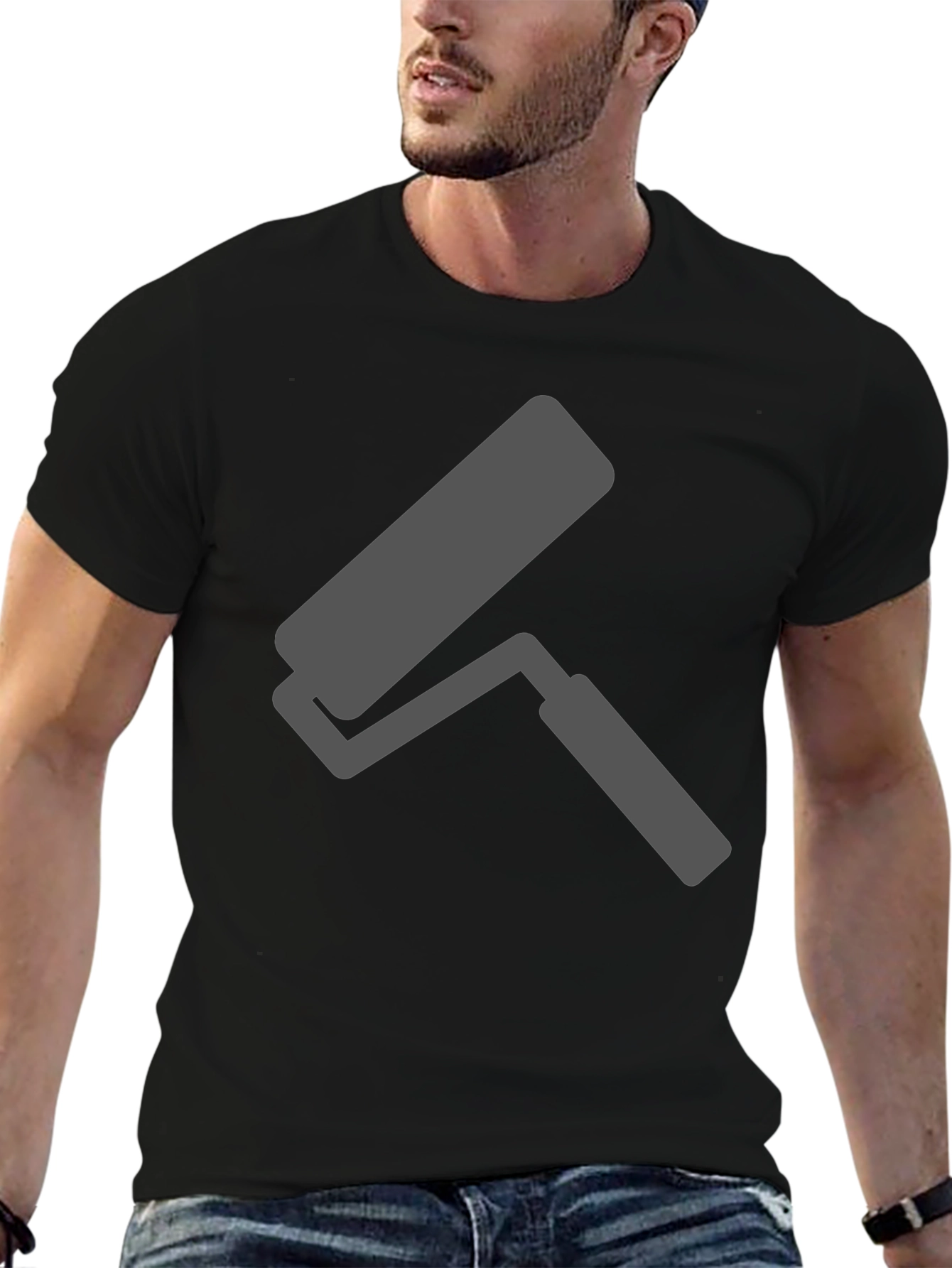 Paint Roller Graphic Tee - DIY Enthusiast T-Shirt