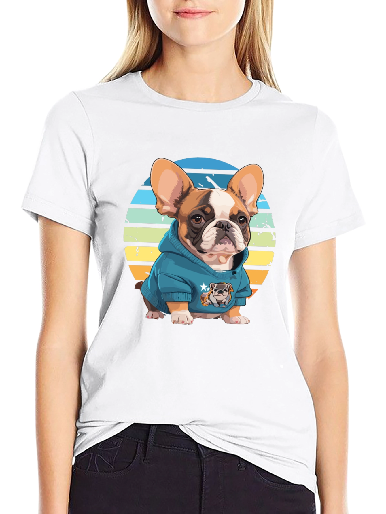 Cool Bulldog T-Shirt - Trendy Graphic Tee