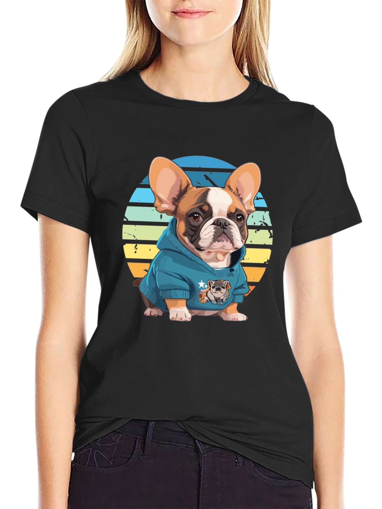 Cool Bulldog T-Shirt - Trendy Graphic Tee