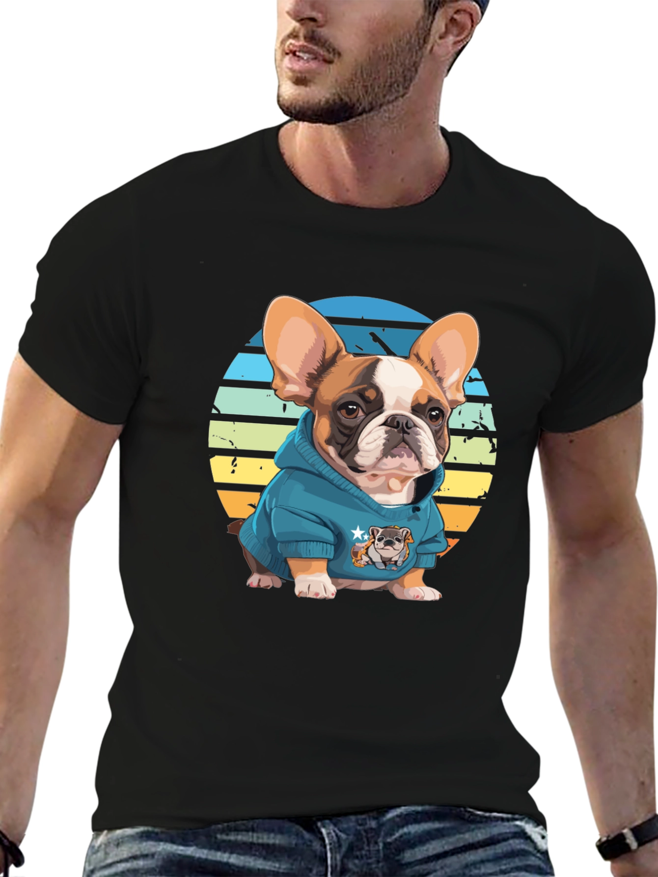 Cool Bulldog T-Shirt - Trendy Graphic Tee
