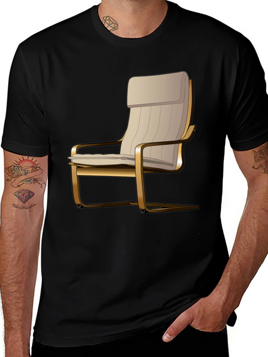 Modern Chair Graphic Tee - Stylish Comfort