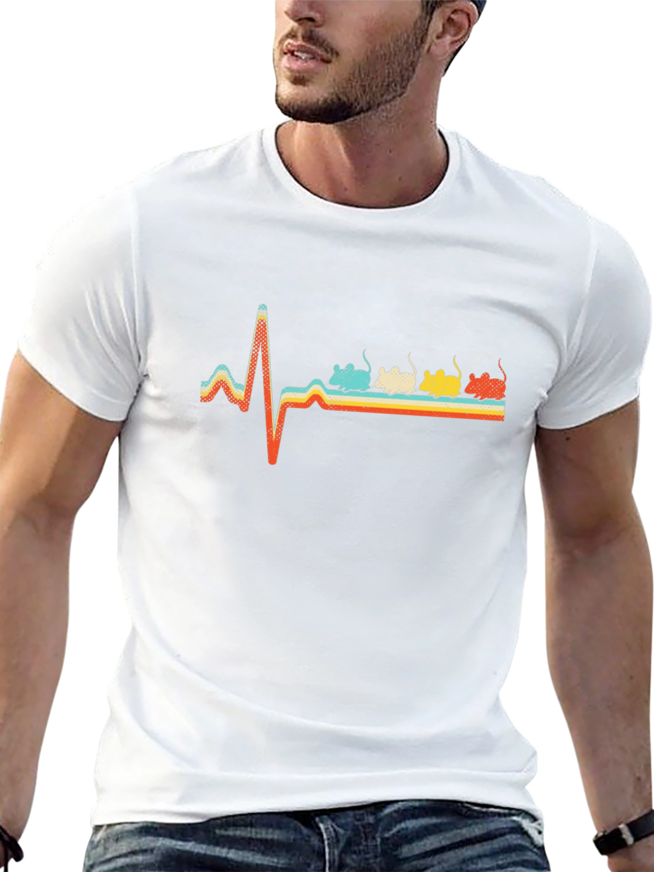 Retro Mouse Heartbeat T-Shirt