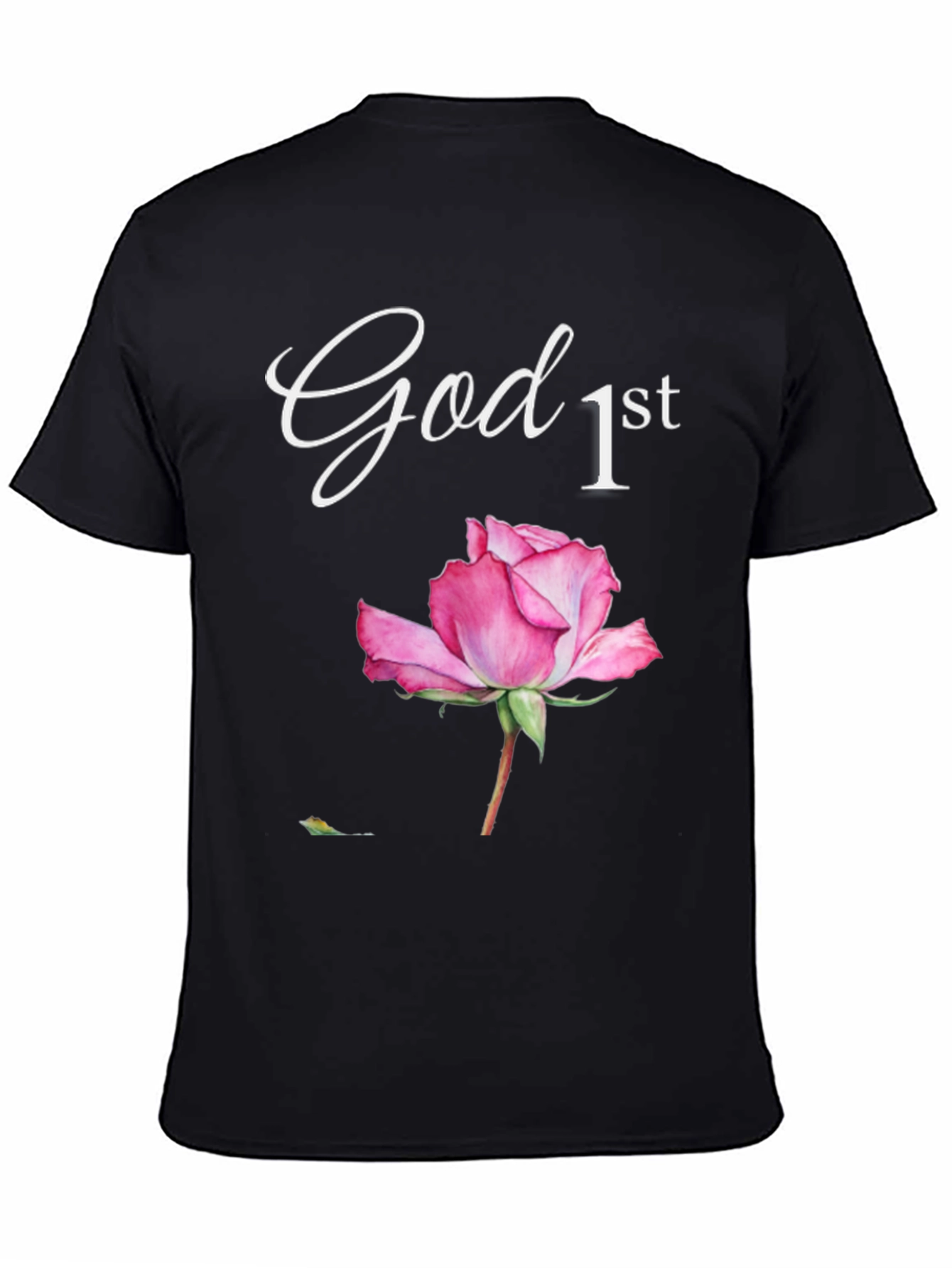 God First Rose Graphic T-Shirt